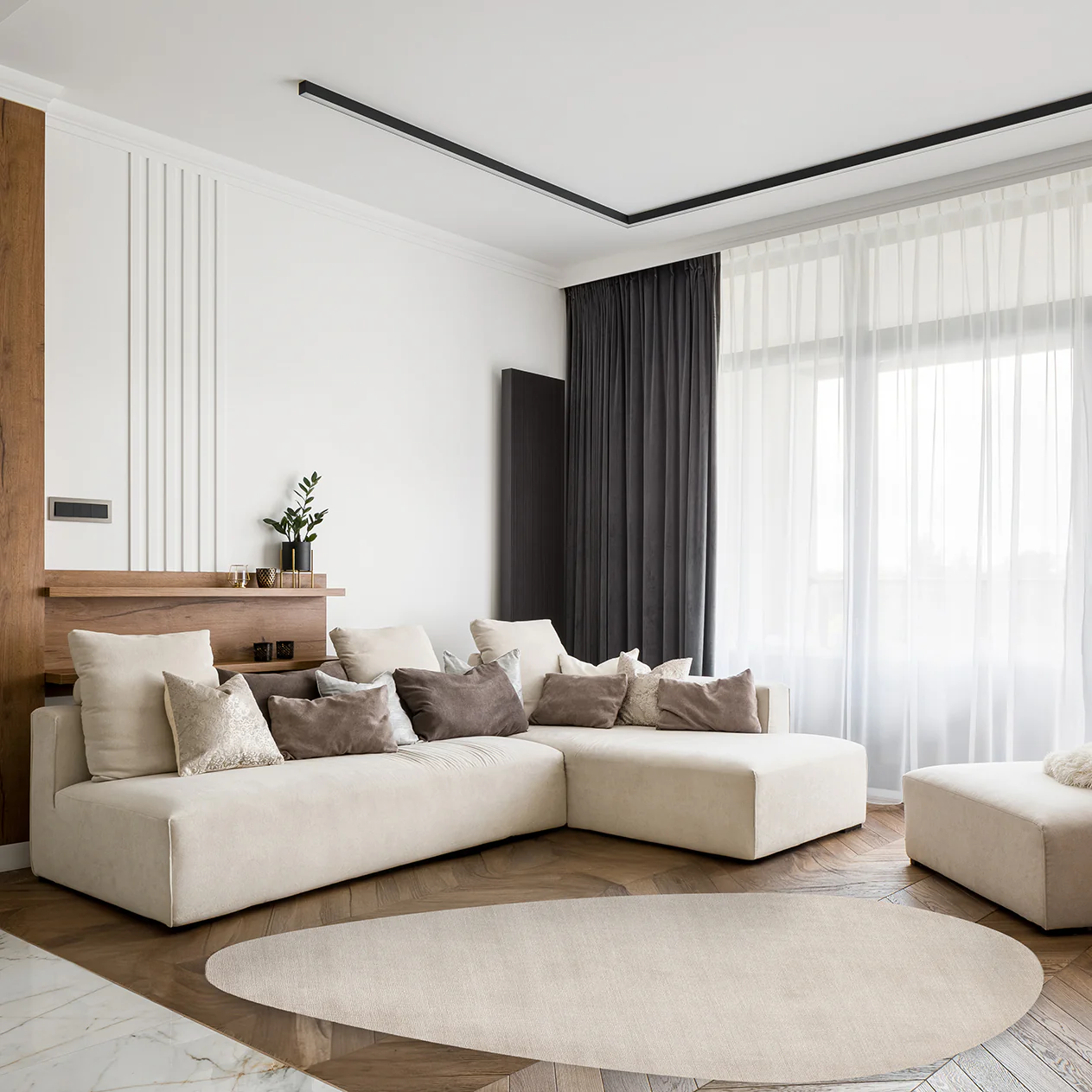 Acsento Tara Deluxe Pebble Vloerkleed 200 x 290 cm - Beige - Image 2