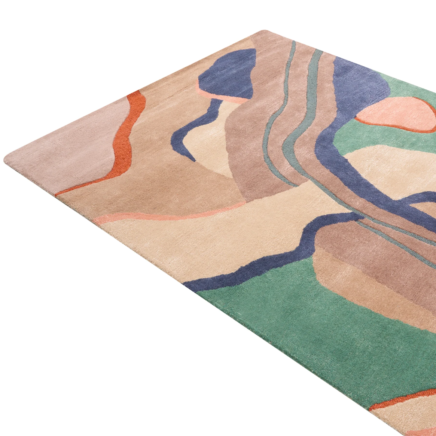 Beliani-ALMORA-Vloerkleed-Meerkleurig-160 x 230 cm-Wol|Viscose - Image 3