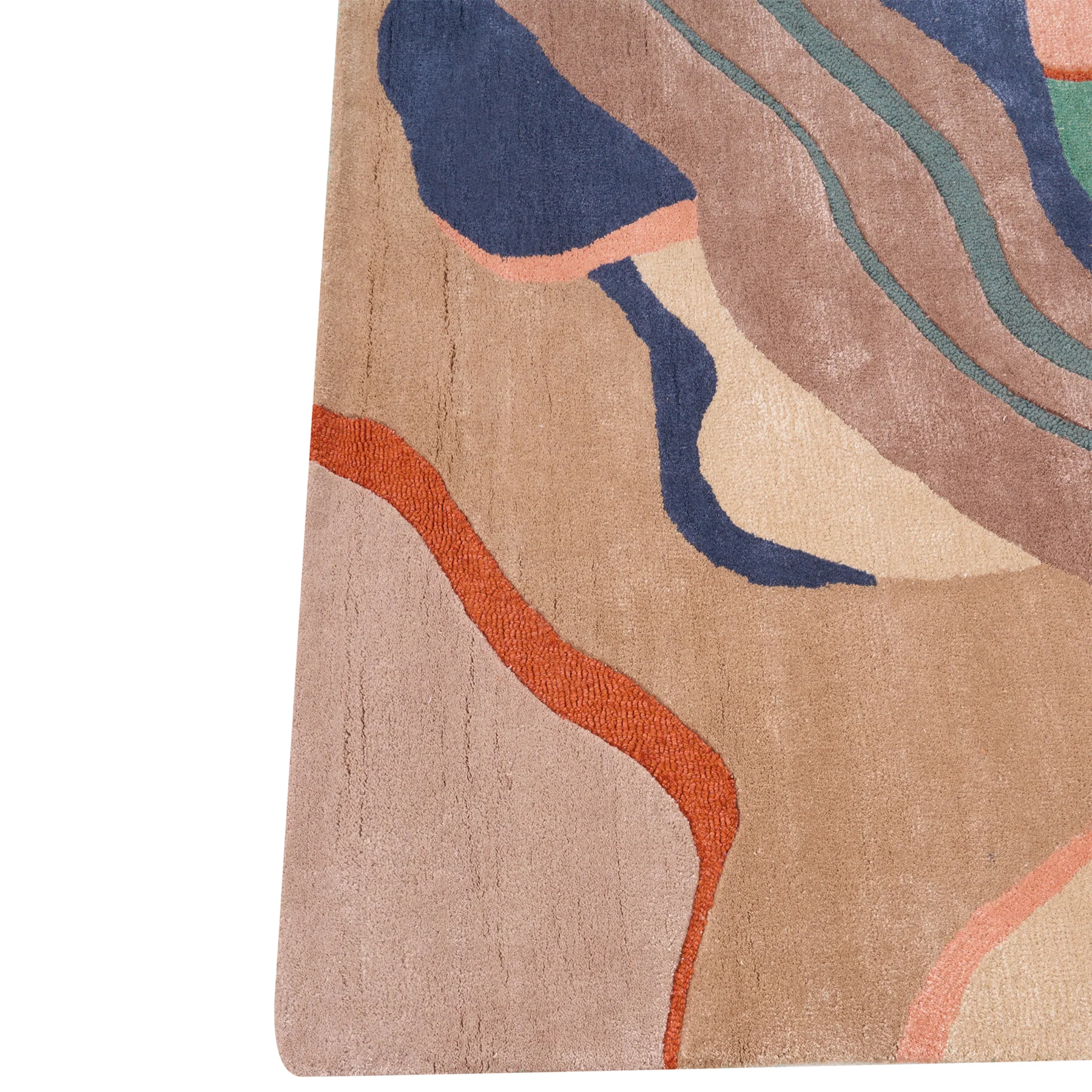 Beliani-ALMORA-Vloerkleed-Meerkleurig-160 x 230 cm-Wol|Viscose - Image 4