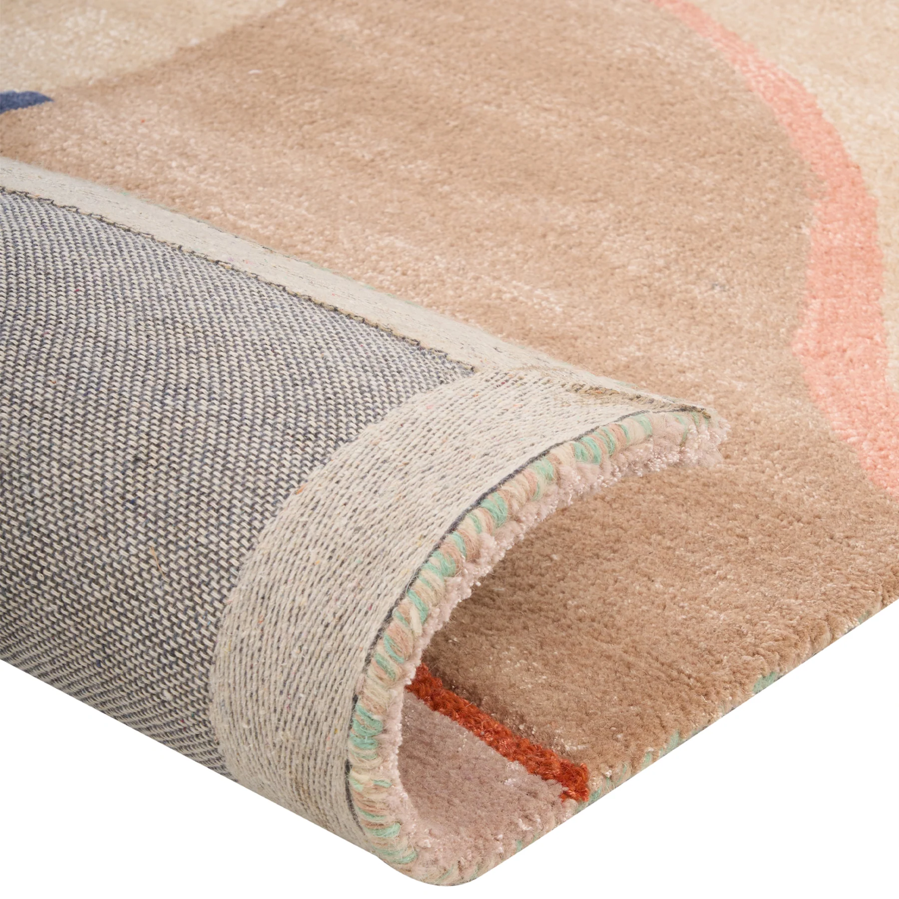 Beliani-ALMORA-Vloerkleed-Meerkleurig-160 x 230 cm-Wol|Viscose - Image 5