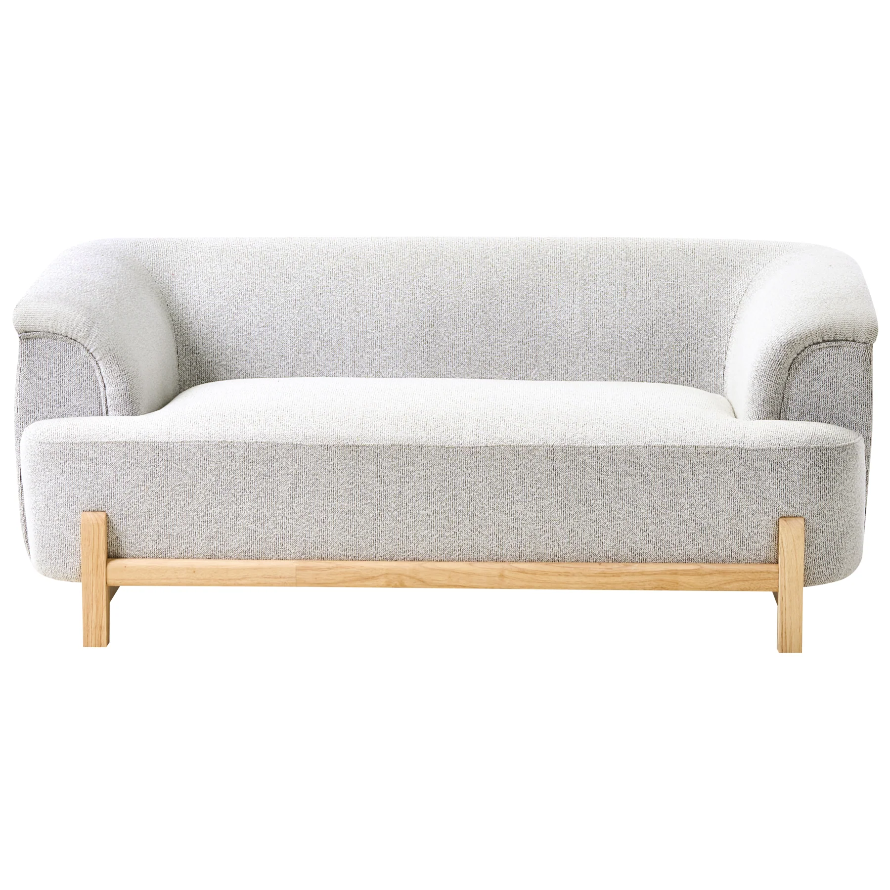 Beliani - ALNOR - Tweezitsbank - Lichtgrijs - Polyester - Image 3