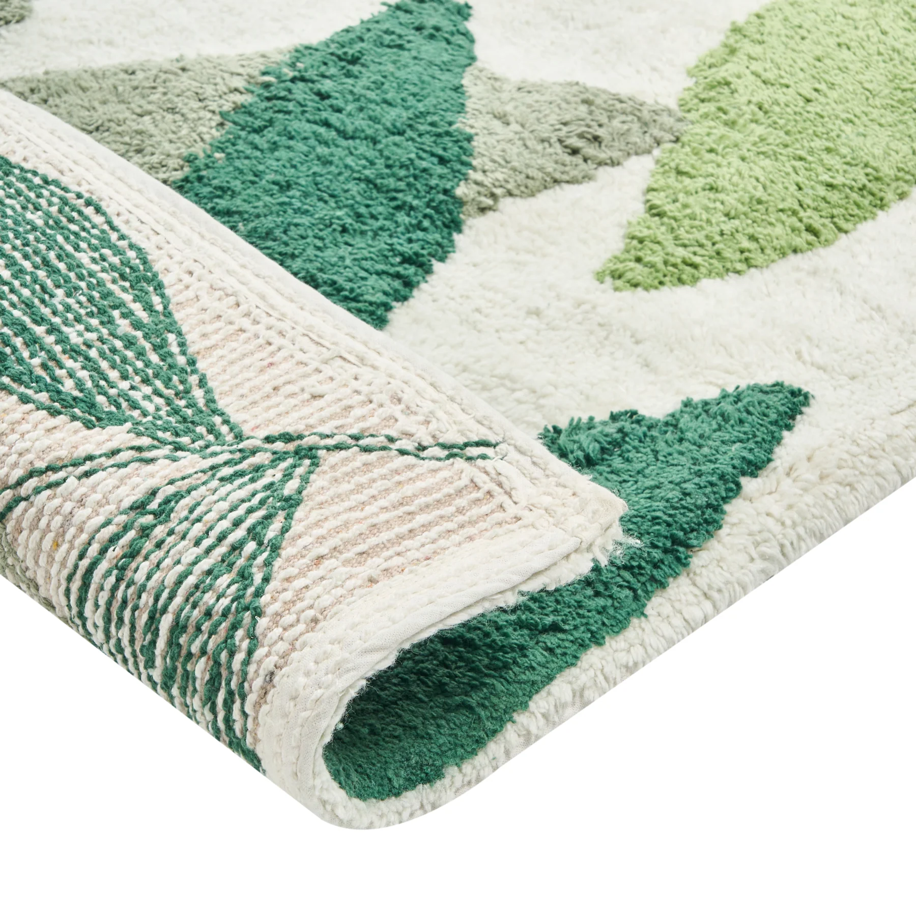 Beliani - ASAN - Badmat - Groen - 60 x 90 cm - Katoen - Image 4