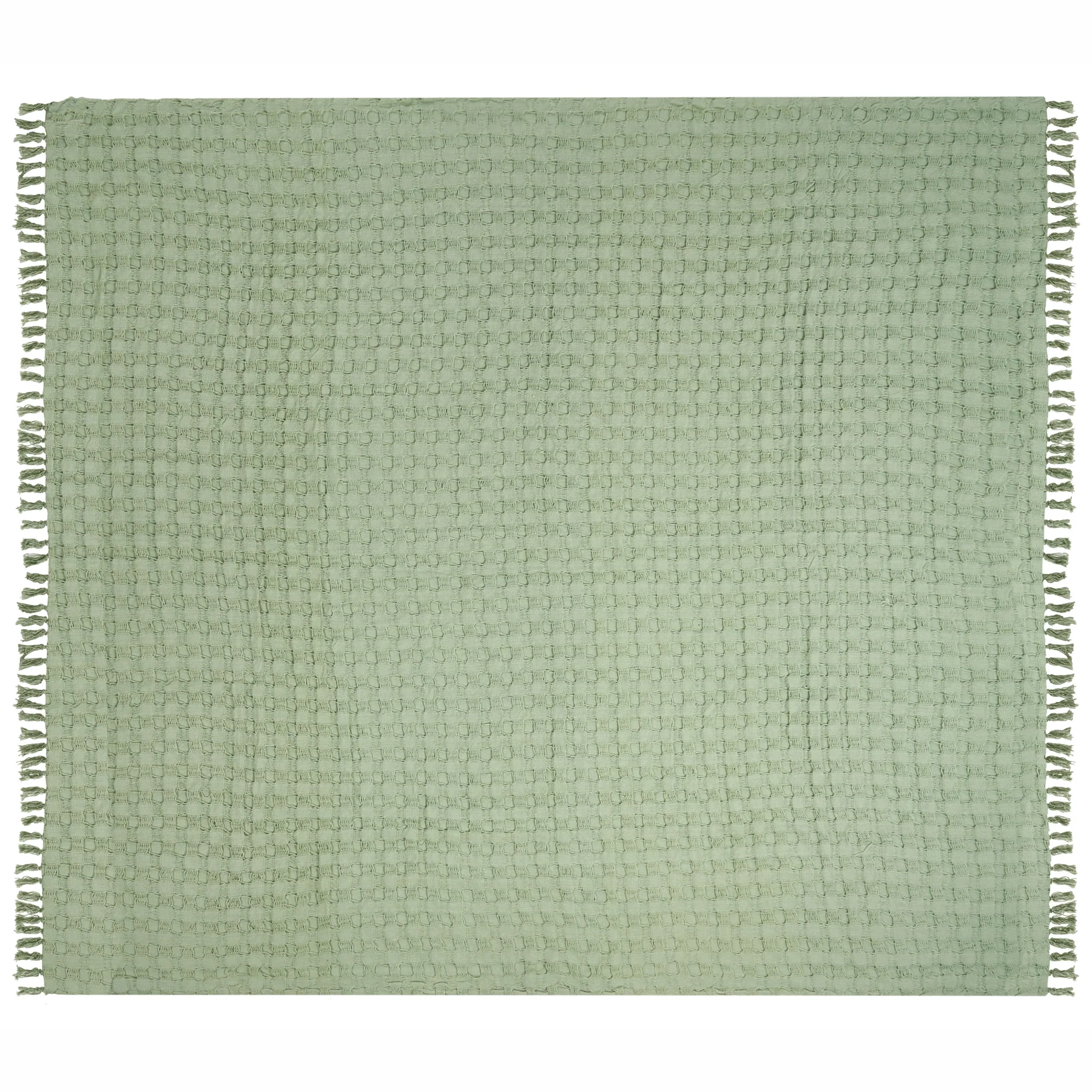 Beliani - BERE - Bedsprei - Groen - 200 x 220 cm - Katoen - Image 4