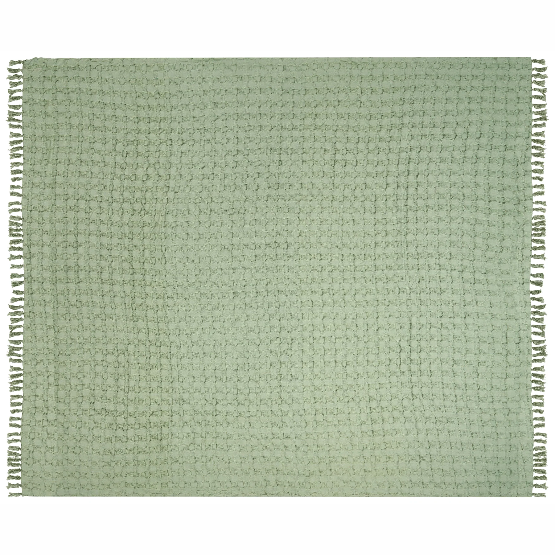 Beliani - BERE - Bedsprei - Groen - 220 x 240 cm - Katoen - Image 4