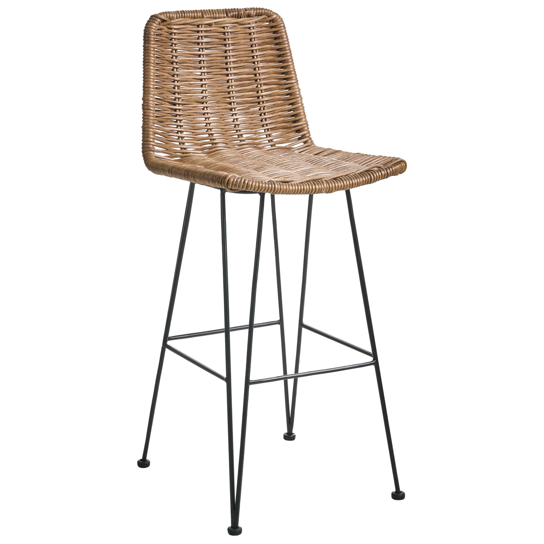 Beliani - CASSITA - Barkruk set van 2 - Bruin - Rotan - Image 3