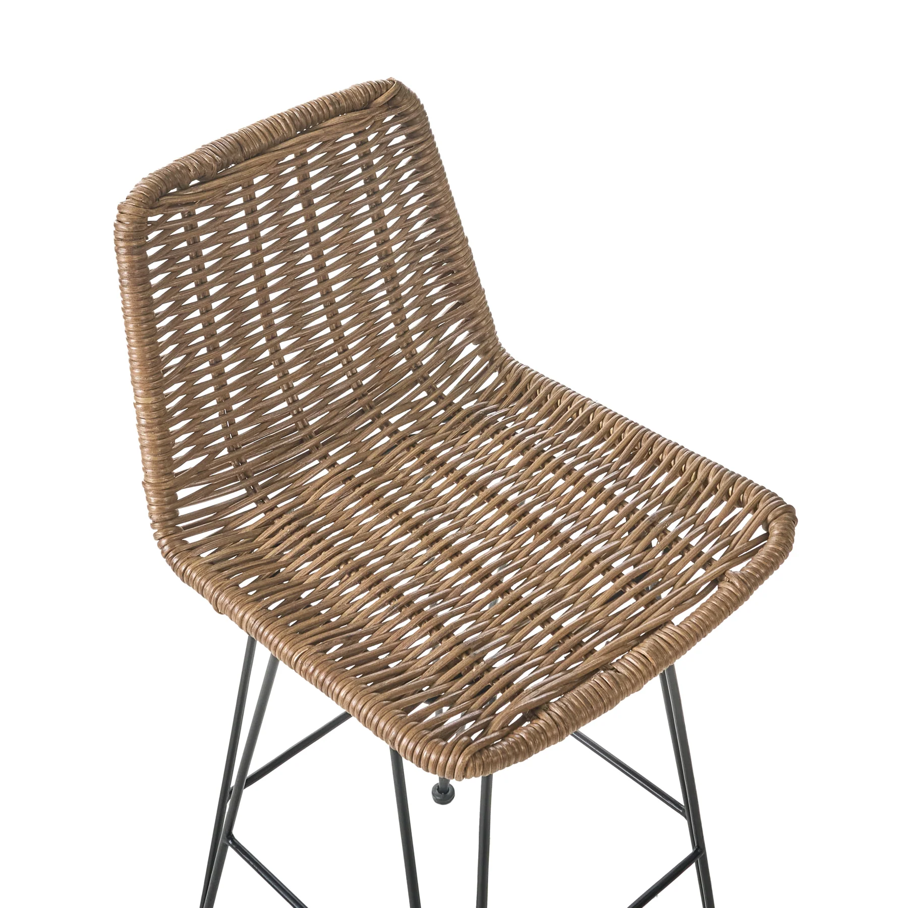 Beliani - CASSITA - Barkruk set van 2 - Bruin - Rotan - Image 6