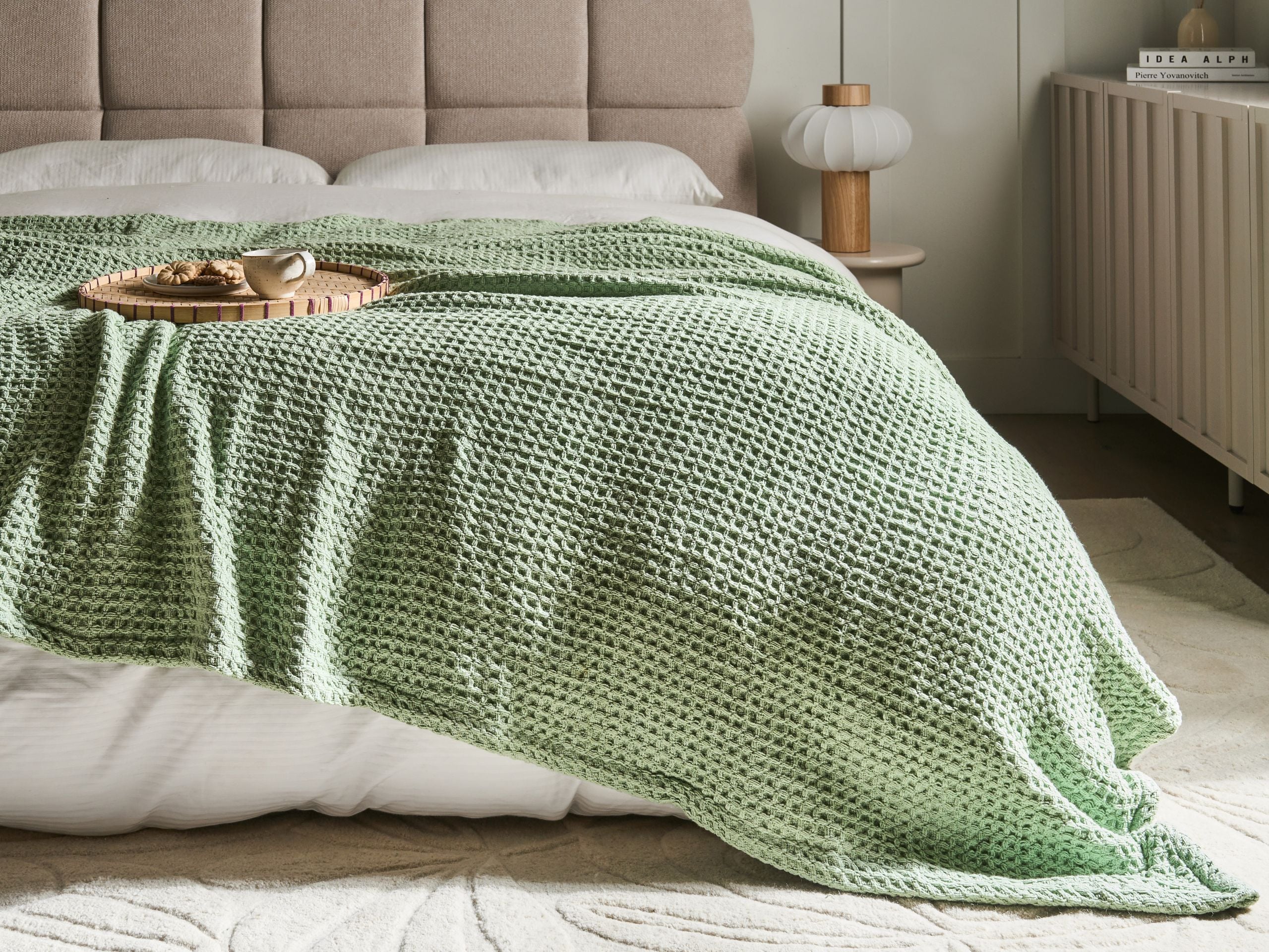 Beliani - CHAGYL - Bedsprei - Groen - 150 x 200 cm - Katoen - Image 2