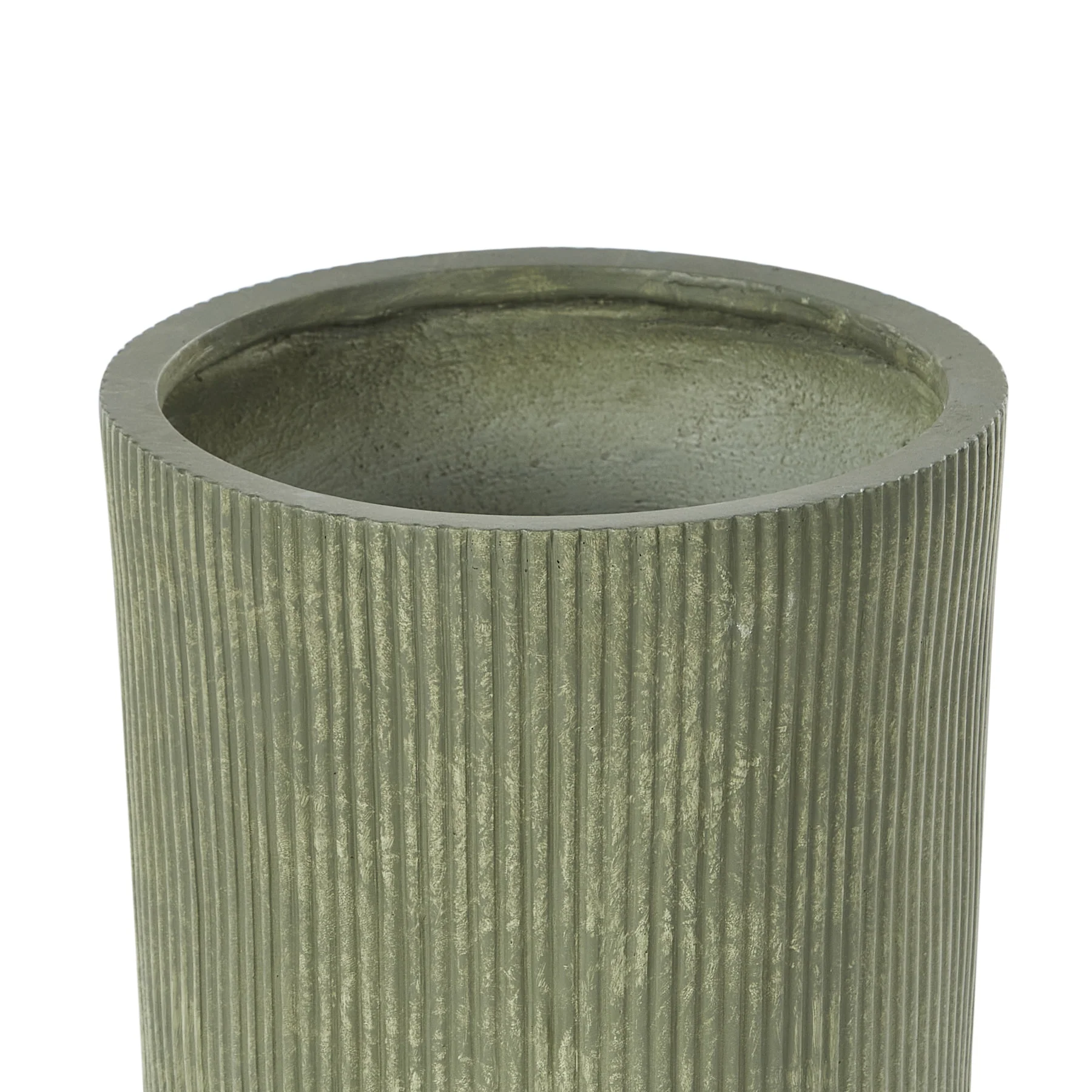 Beliani - DARIA - Bloempot - Olijfgroen - 37 cm - Kleivezels - Image 5