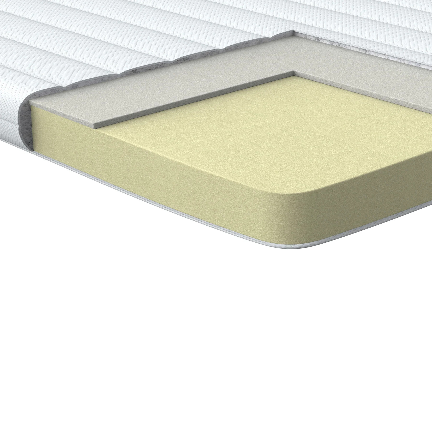 Beliani - DAZZEL - Matrastopper - Wit - 120 x 200 cm - Traagschuim - Image 4