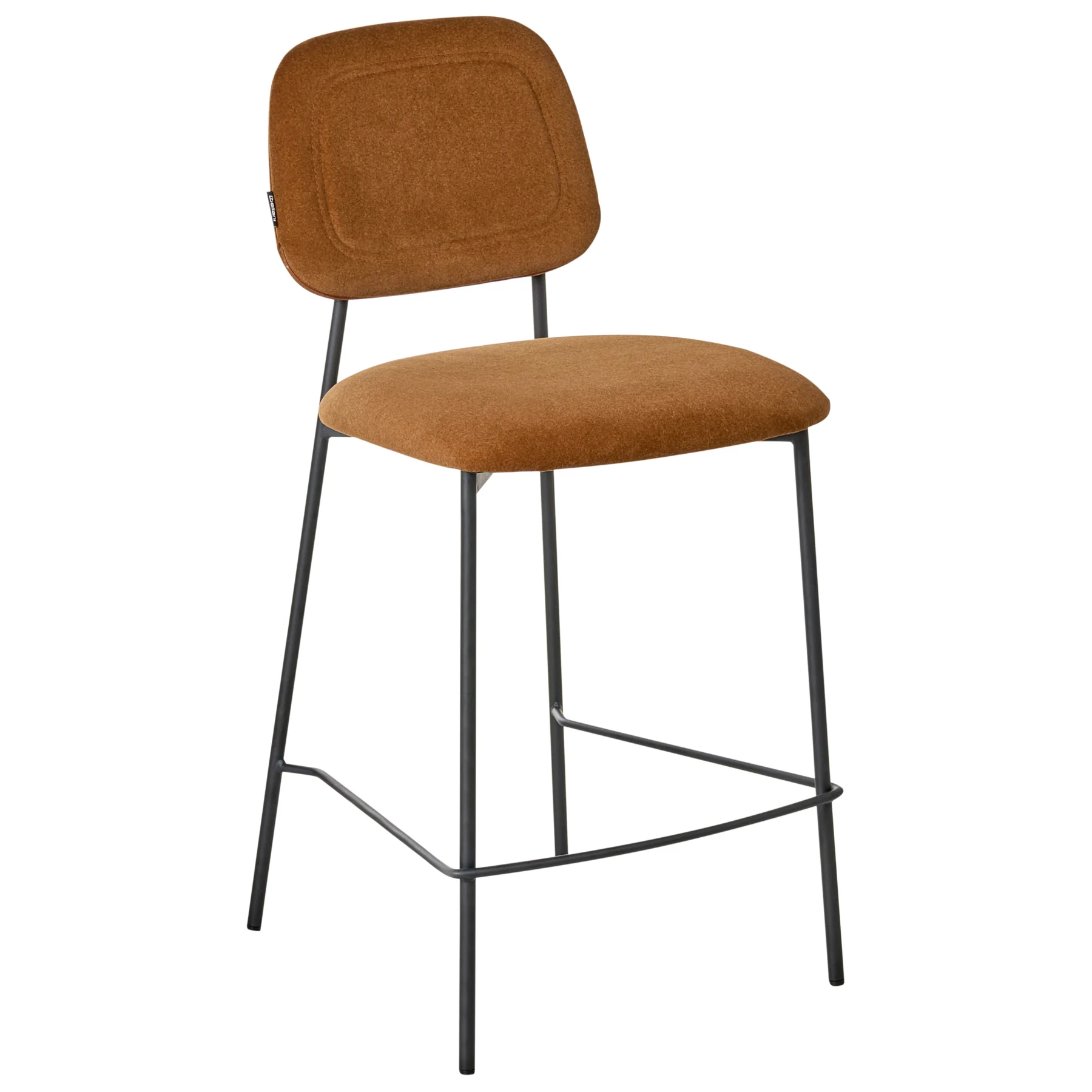 Beliani - DUETTE - Barkruk set van 2 - Goudbruin - Fluweel - Image 3