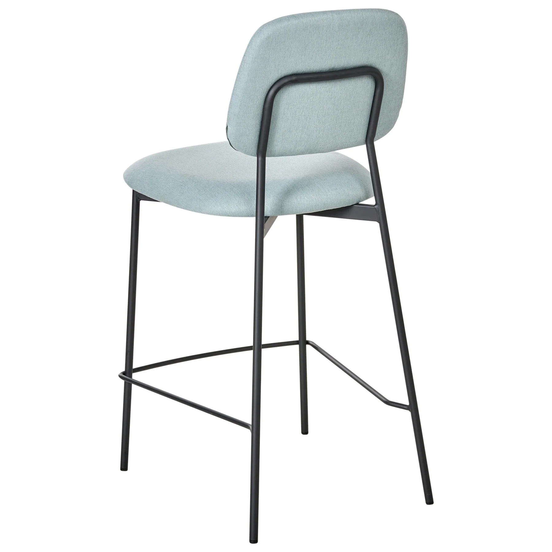 Beliani - DUETTE - Barkruk set van 2 - Lichtblauw - Fluweel - Image 10