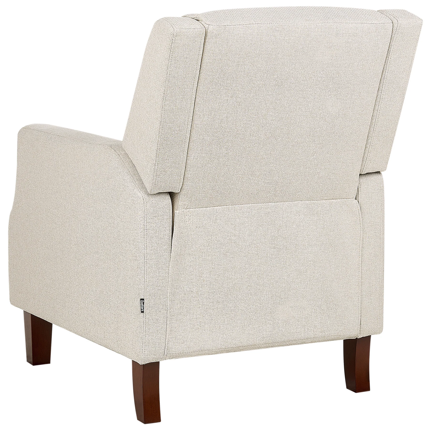 Beliani - EGERSUND - TV-fauteuil - Lichtbeige - Fluweel - Image 6