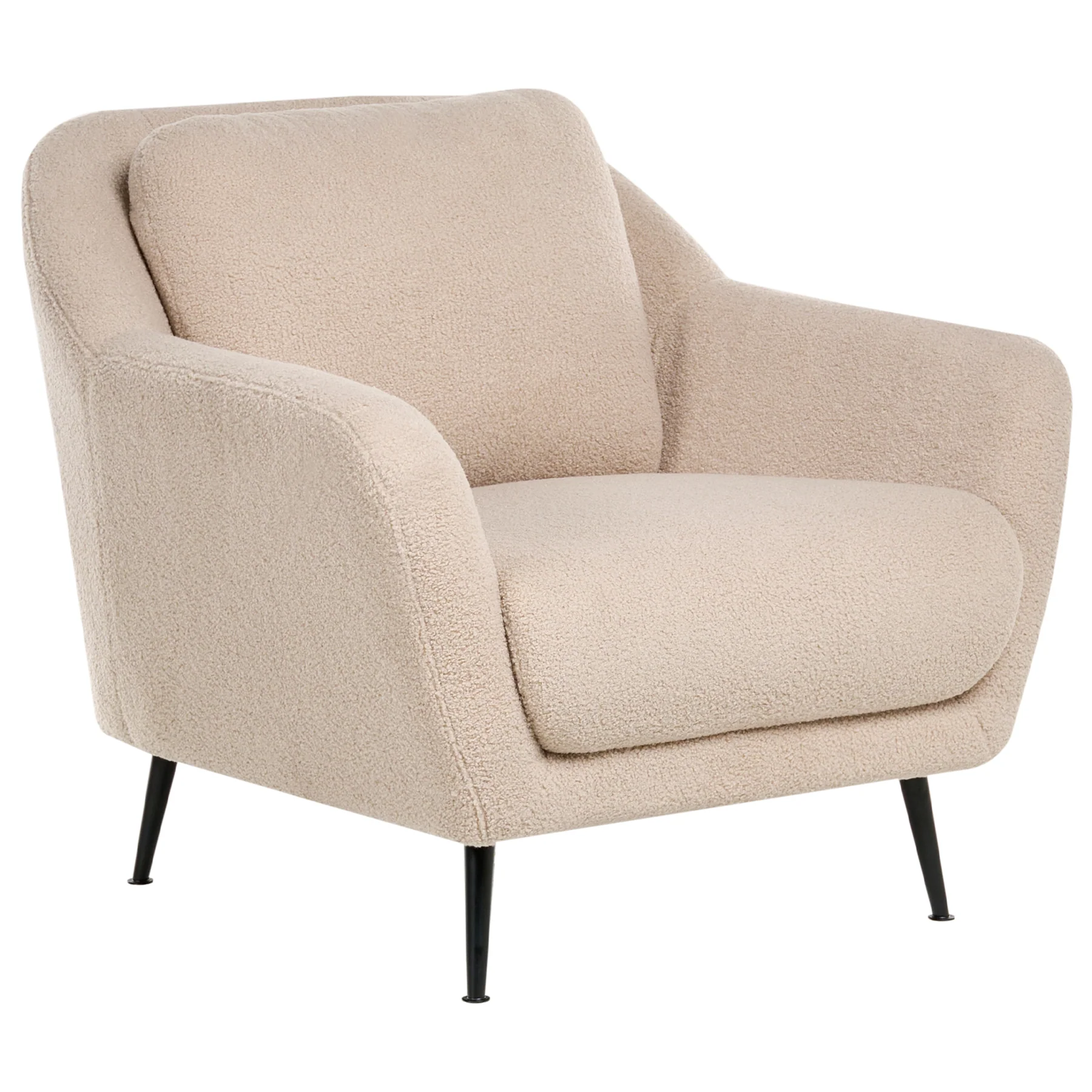 Beliani - EIBY - Bankenset - Beige - Bouclé - Image 4