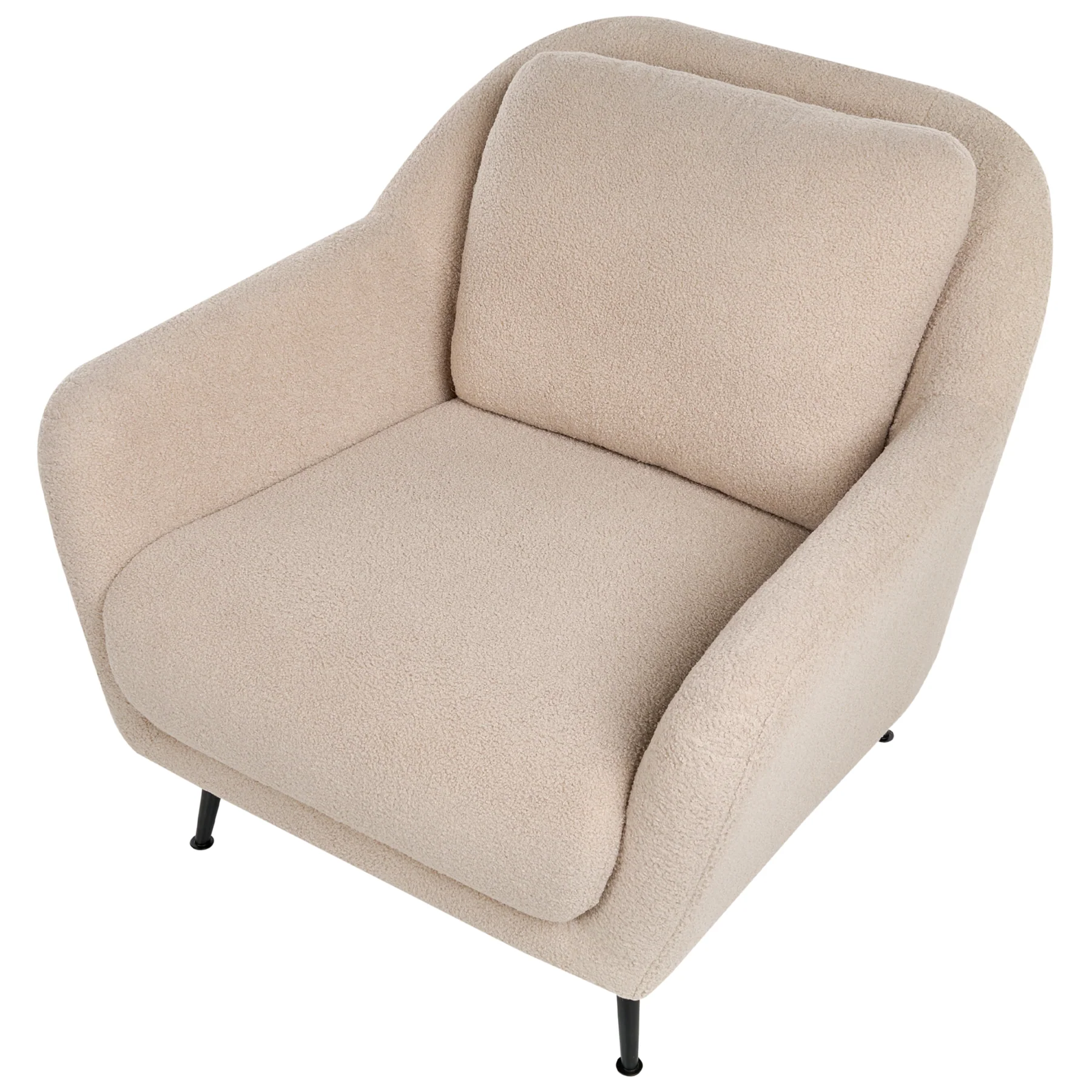 Beliani - EIBY - Bankenset - Beige - Bouclé - Image 7