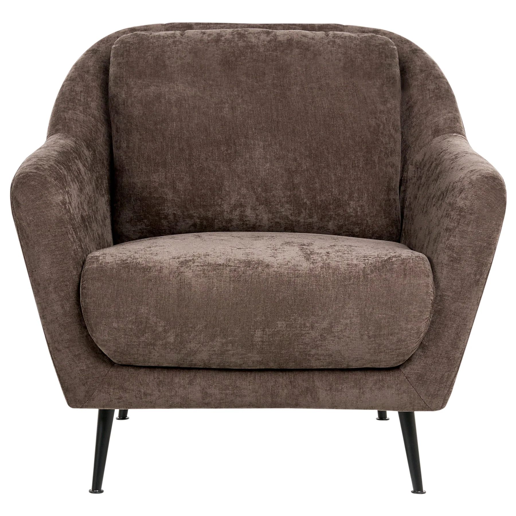Beliani - EIBY - Fauteuil - Donkerbruin - Chenille - Image 9