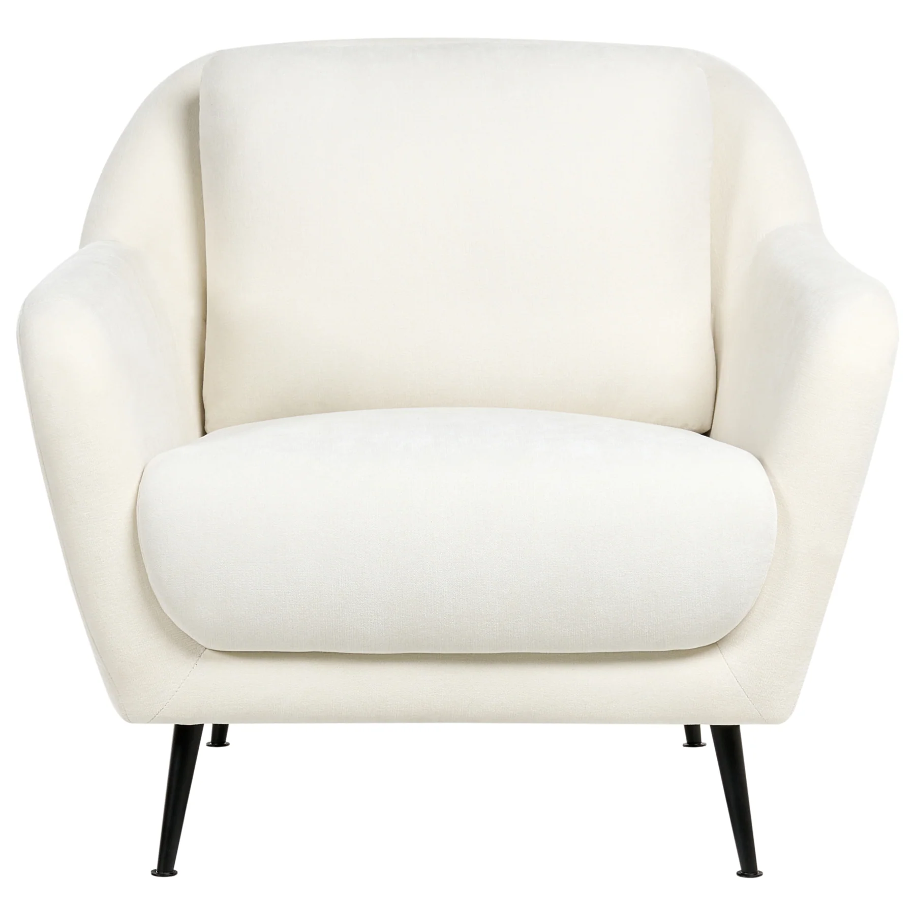Beliani - EIBY - Fauteuil - Wit - Chenille - Image 3