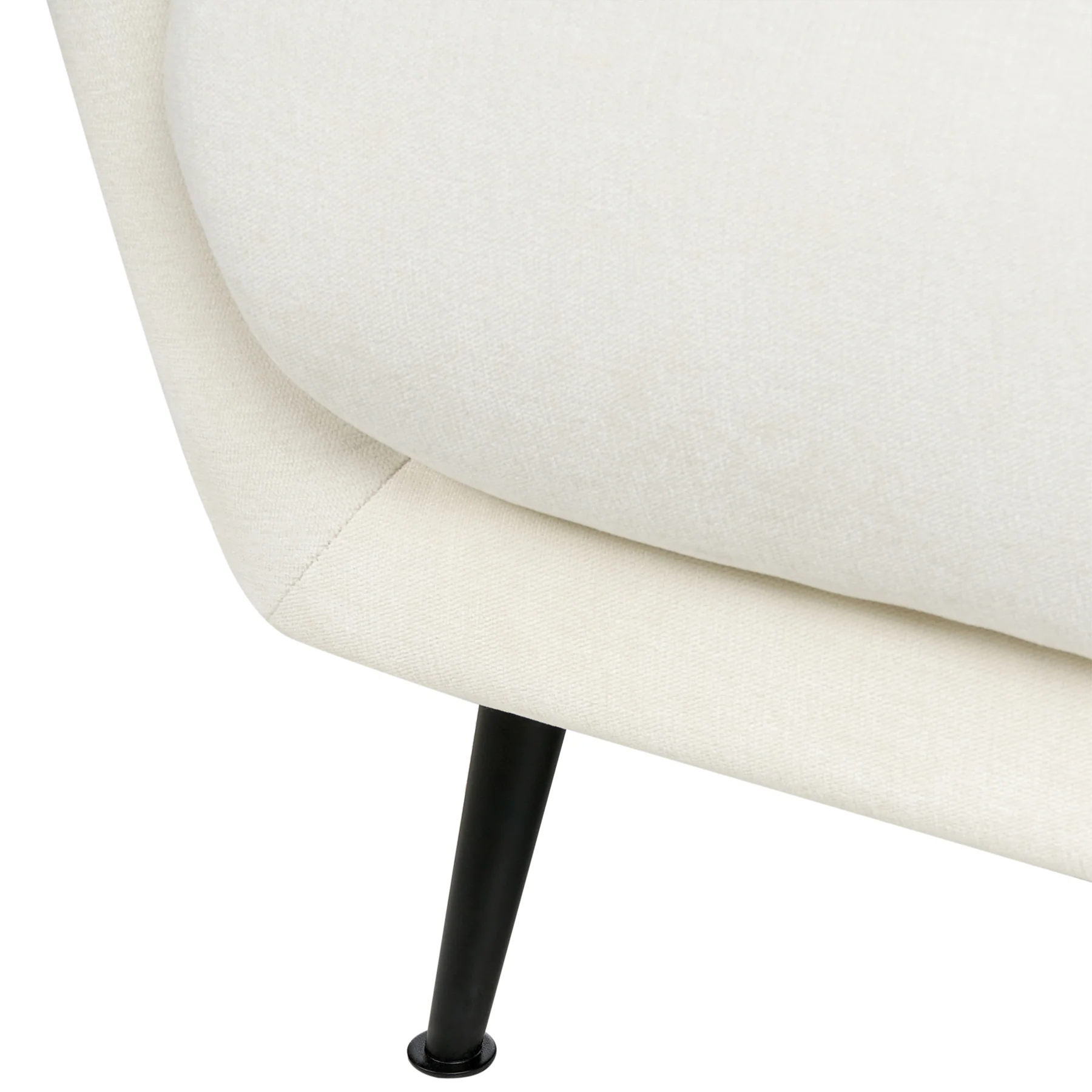 Beliani - EIBY - Fauteuil - Wit - Chenille - Image 6