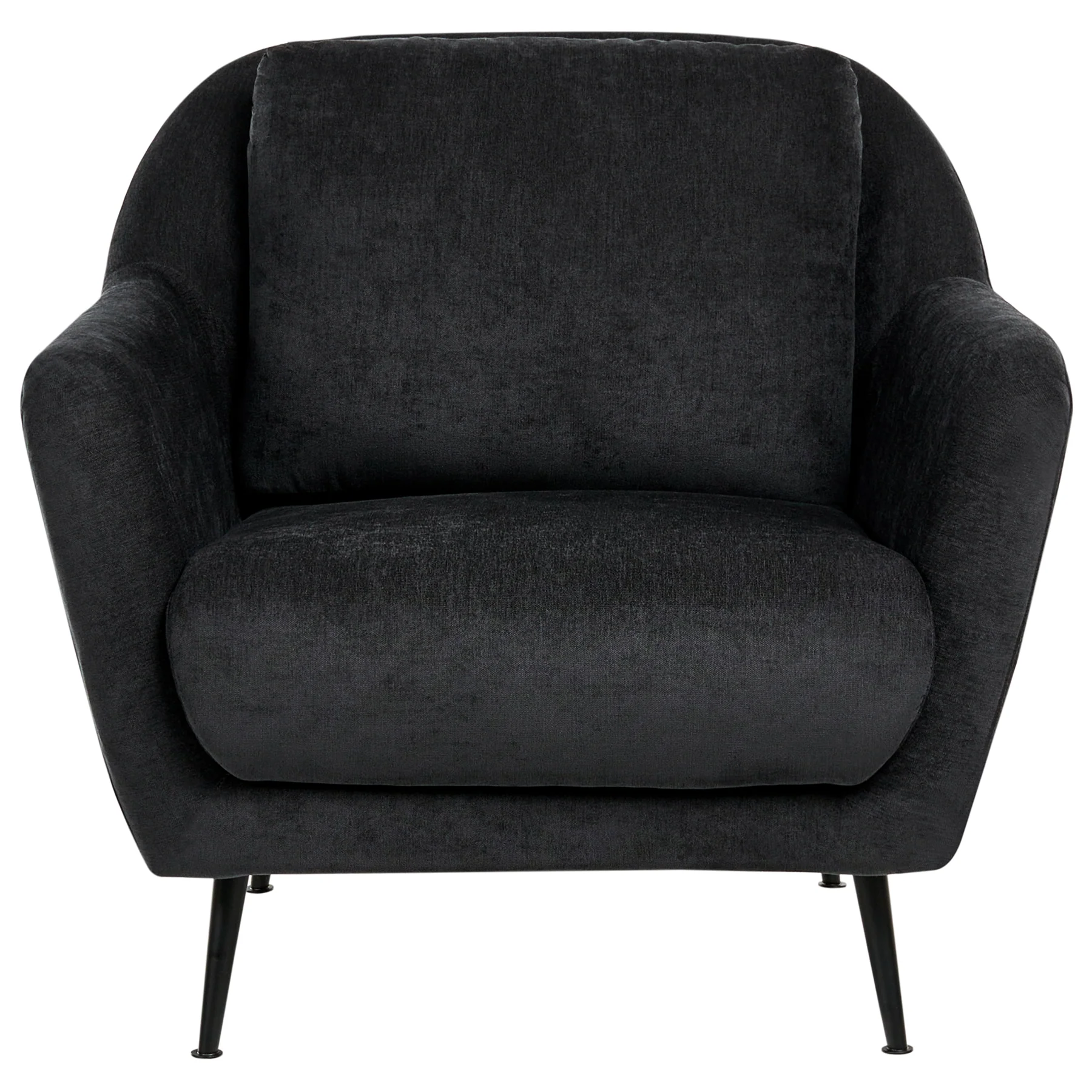 Beliani - EIBY - Fauteuil - Zwart - Chenille - Image 7