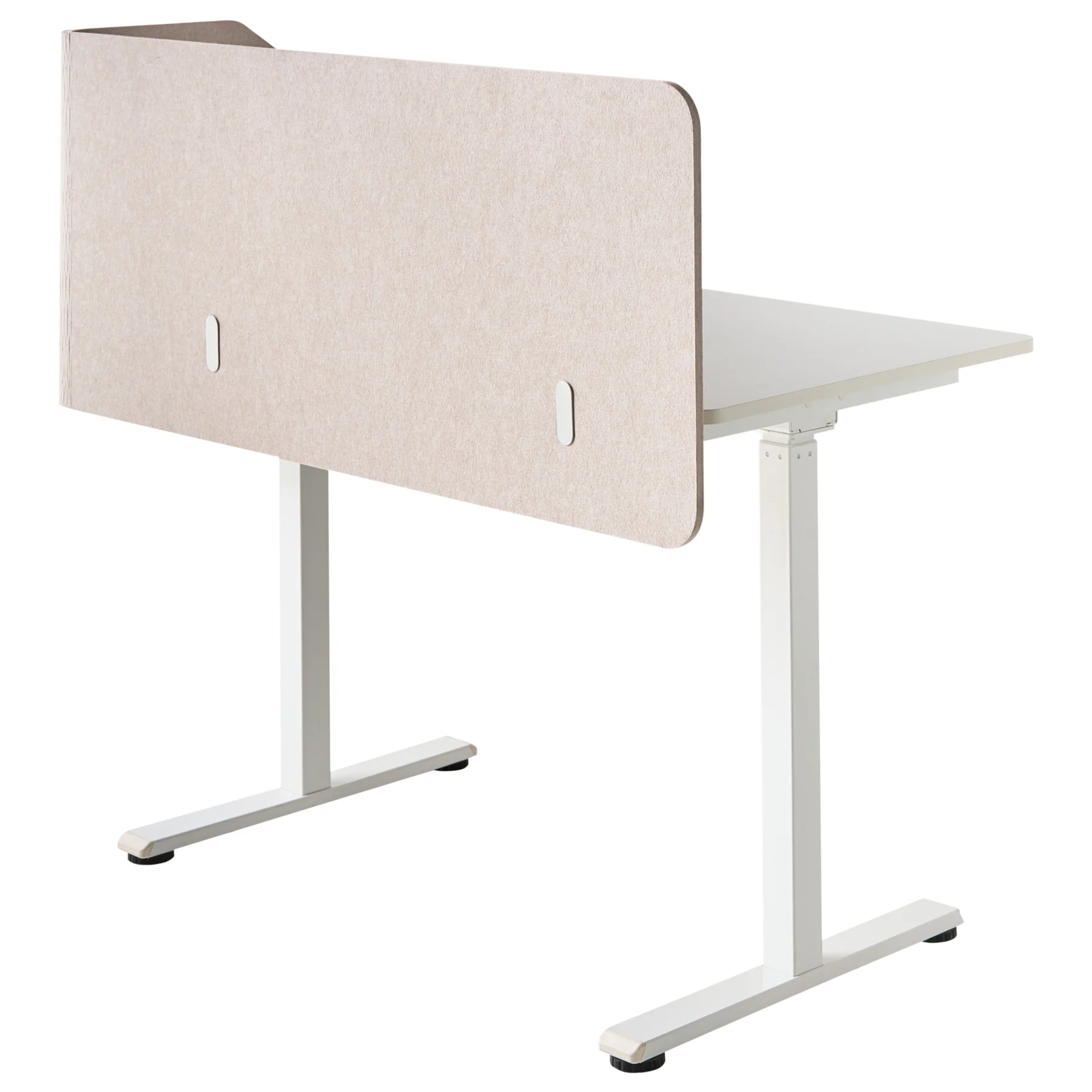 Beliani-FOLDY-Bureauscherm-Beige-120 x 60 x 50 cm-Synthetisch - Image 3