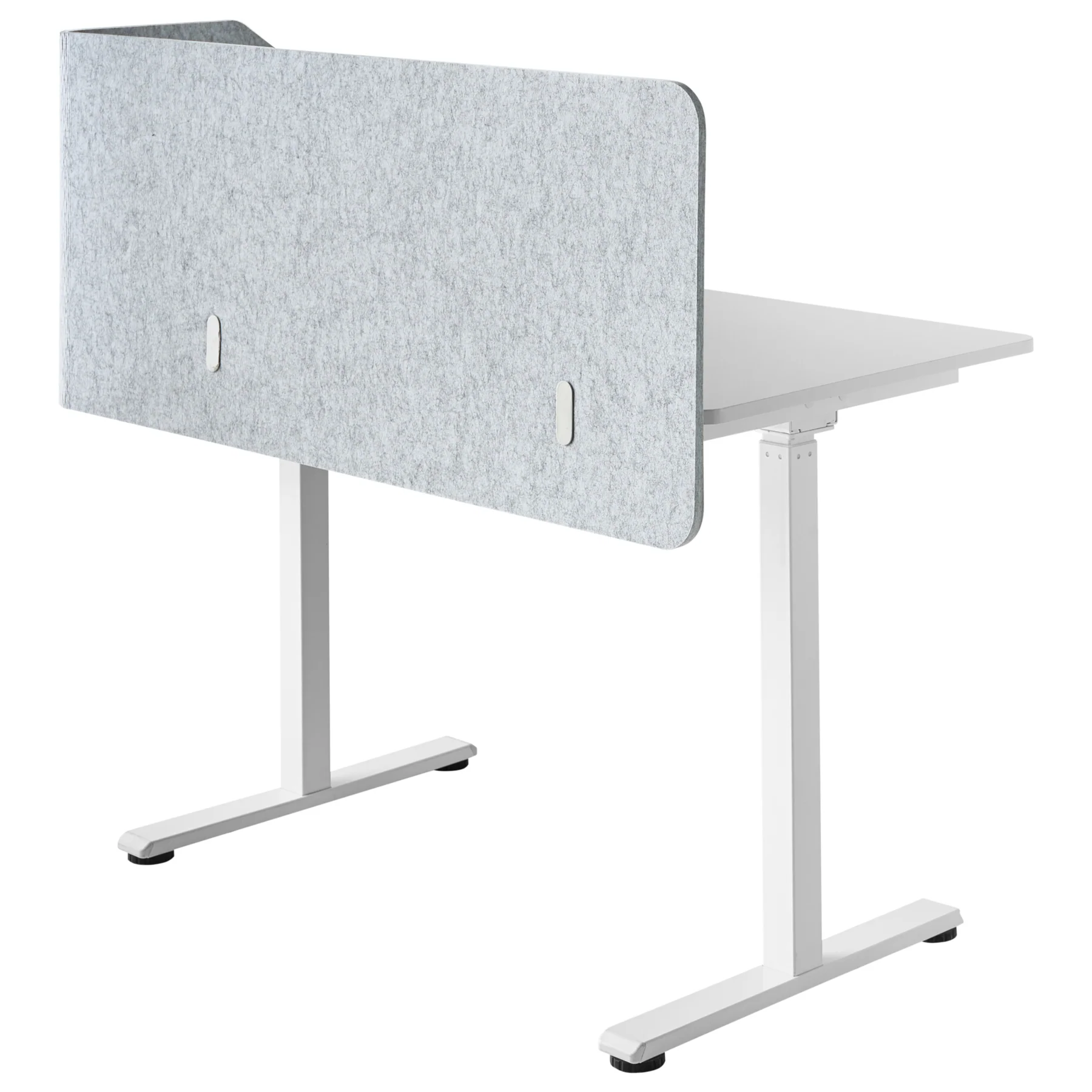 Beliani-FOLDY-Bureauscherm-Lichtgrijs-120 x 60 x 50 cm-Synthetisch - Image 4