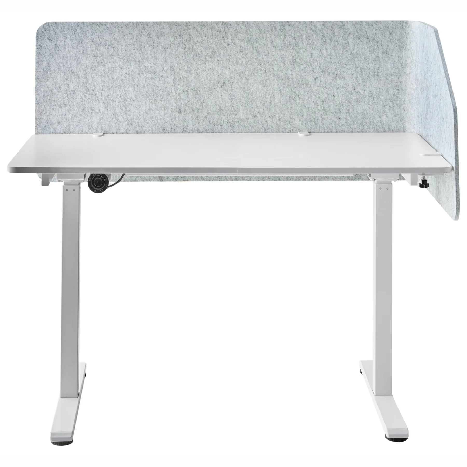 Beliani-FOLDY-Bureauscherm-Lichtgrijs-120 x 60 x 50 cm-Synthetisch - Image 5