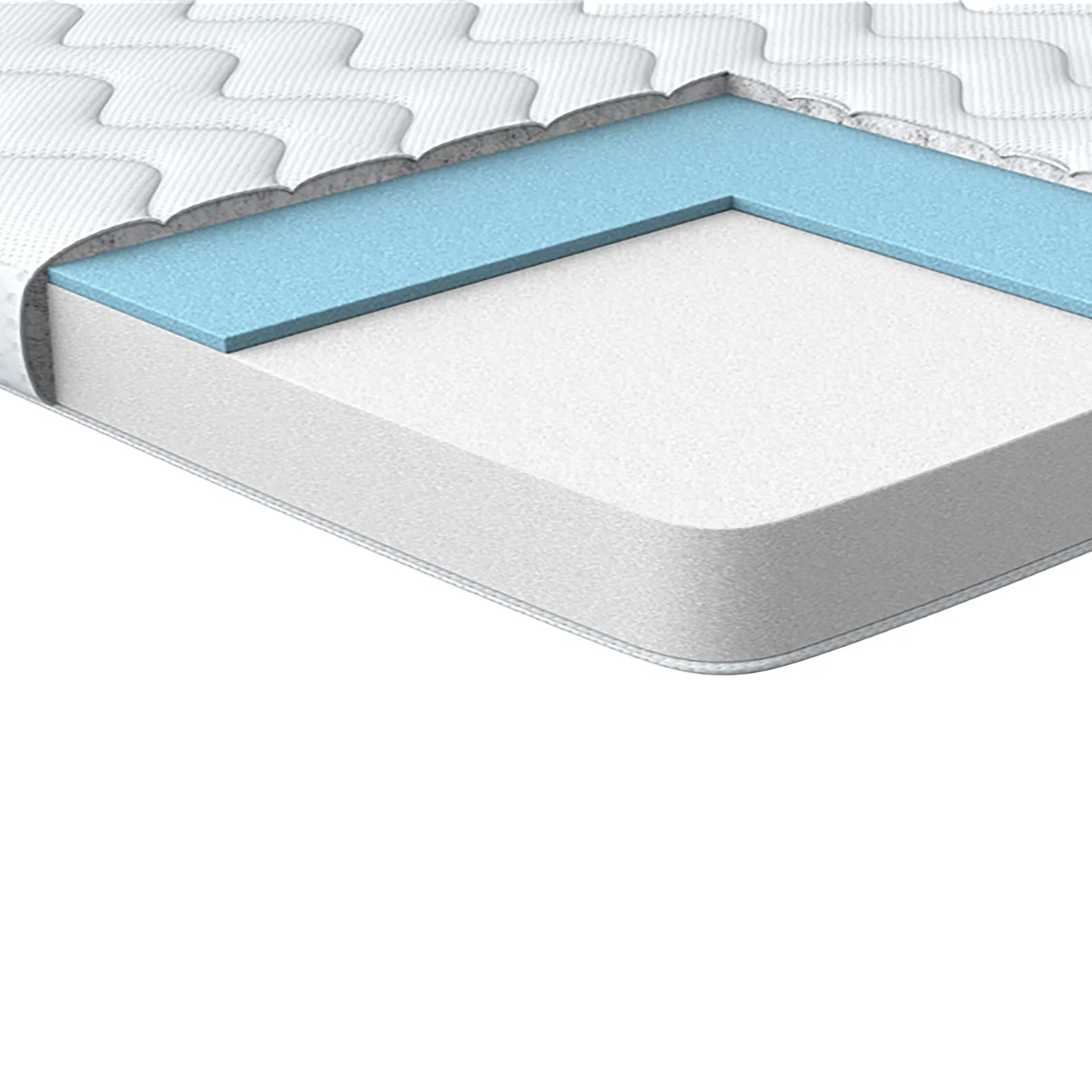 Beliani - FROSTY - Matrastopper - Wit - 120 x 200 cm - Gel - Image 4