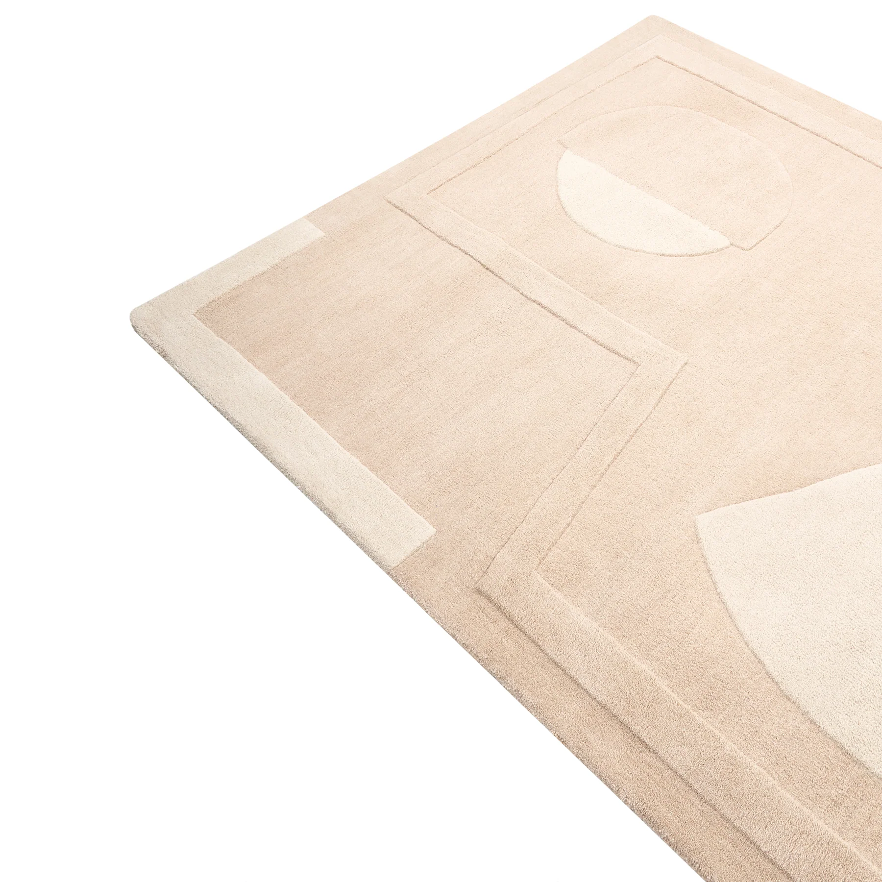 Beliani - GAYA - Vloerkleed - Beige - 160 x 230 cm - Wol - Image 7