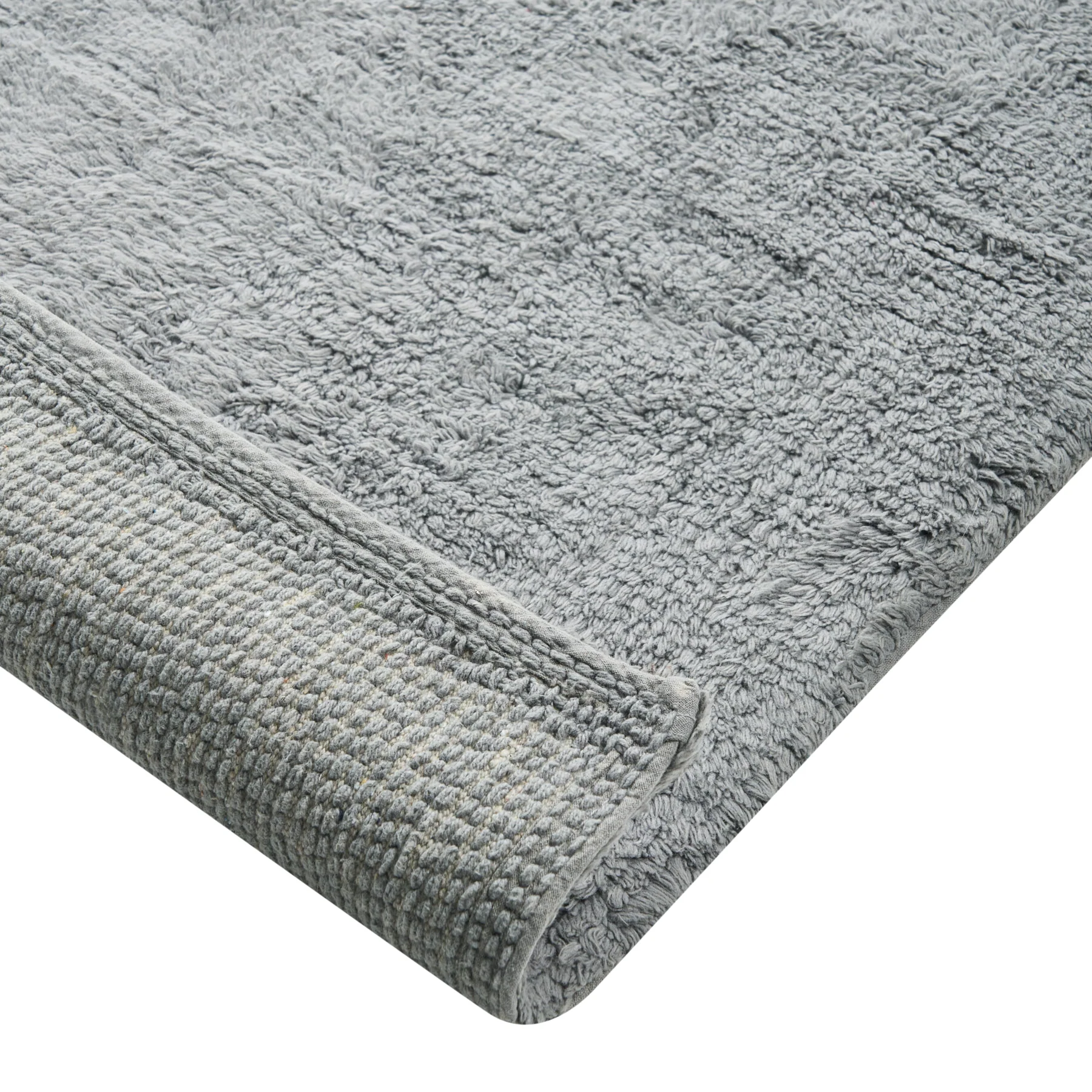 Beliani - GOELA - Badmat - Grijs - 60 x 90 cm - Katoen - Image 4