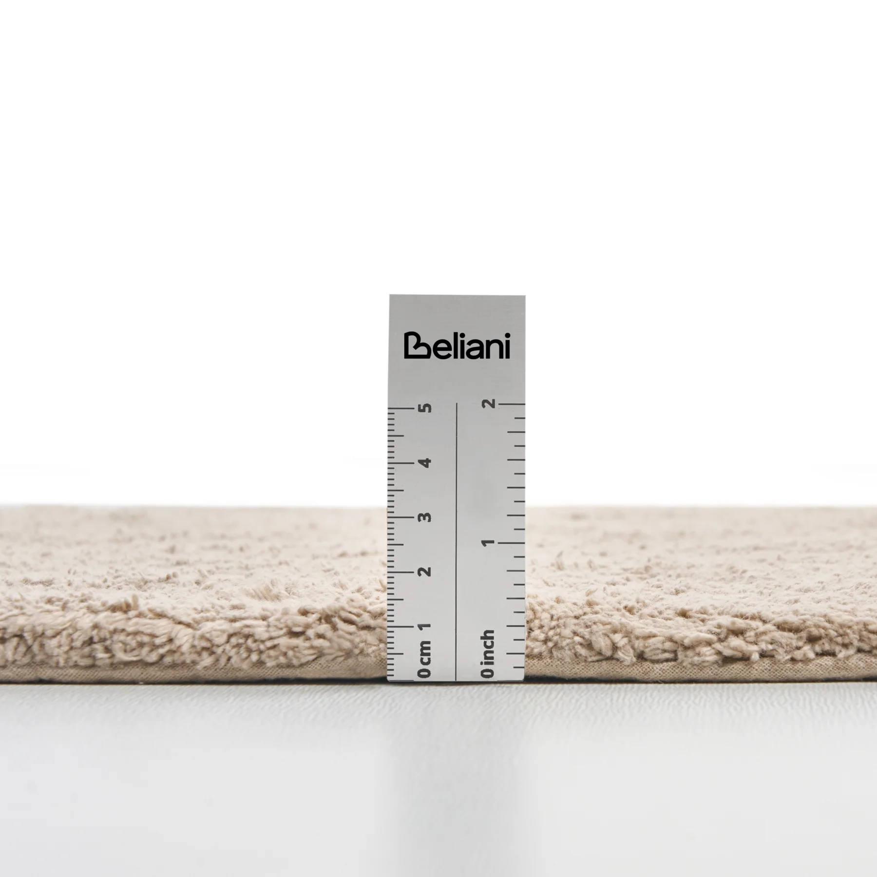 Beliani - GOELA - Badmat - Lichtbruin - 60 x 90 cm - Katoen - Image 6