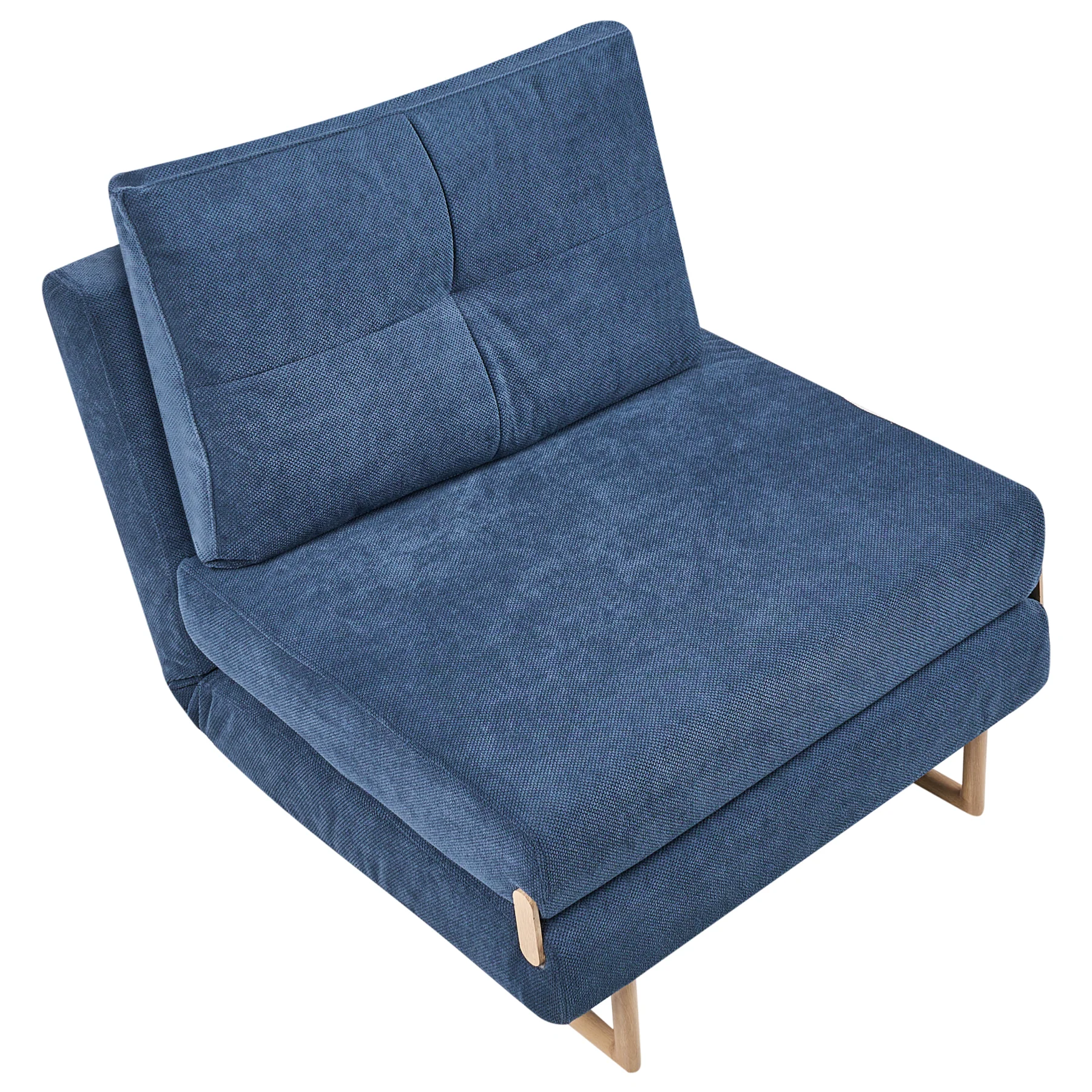 Beliani - JERSLEV - 1-zits slaapbank - Blauw - Polyester - Image 4