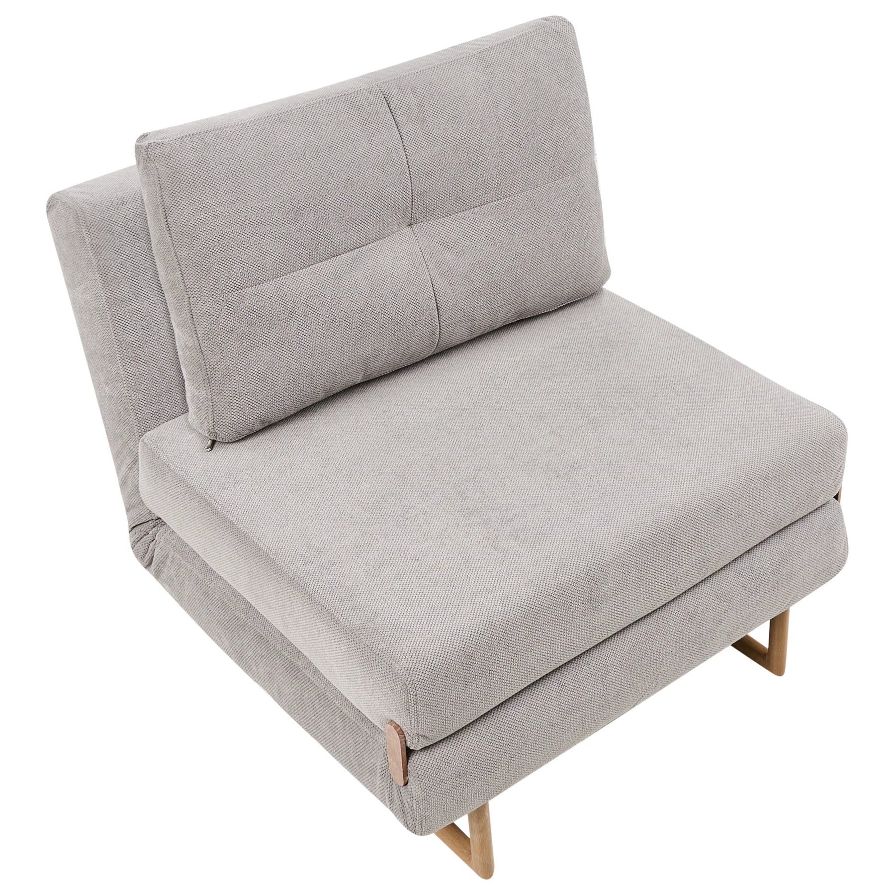 Beliani - JERSLEV - 1-zits slaapbank - Grijs - Polyester - Image 4