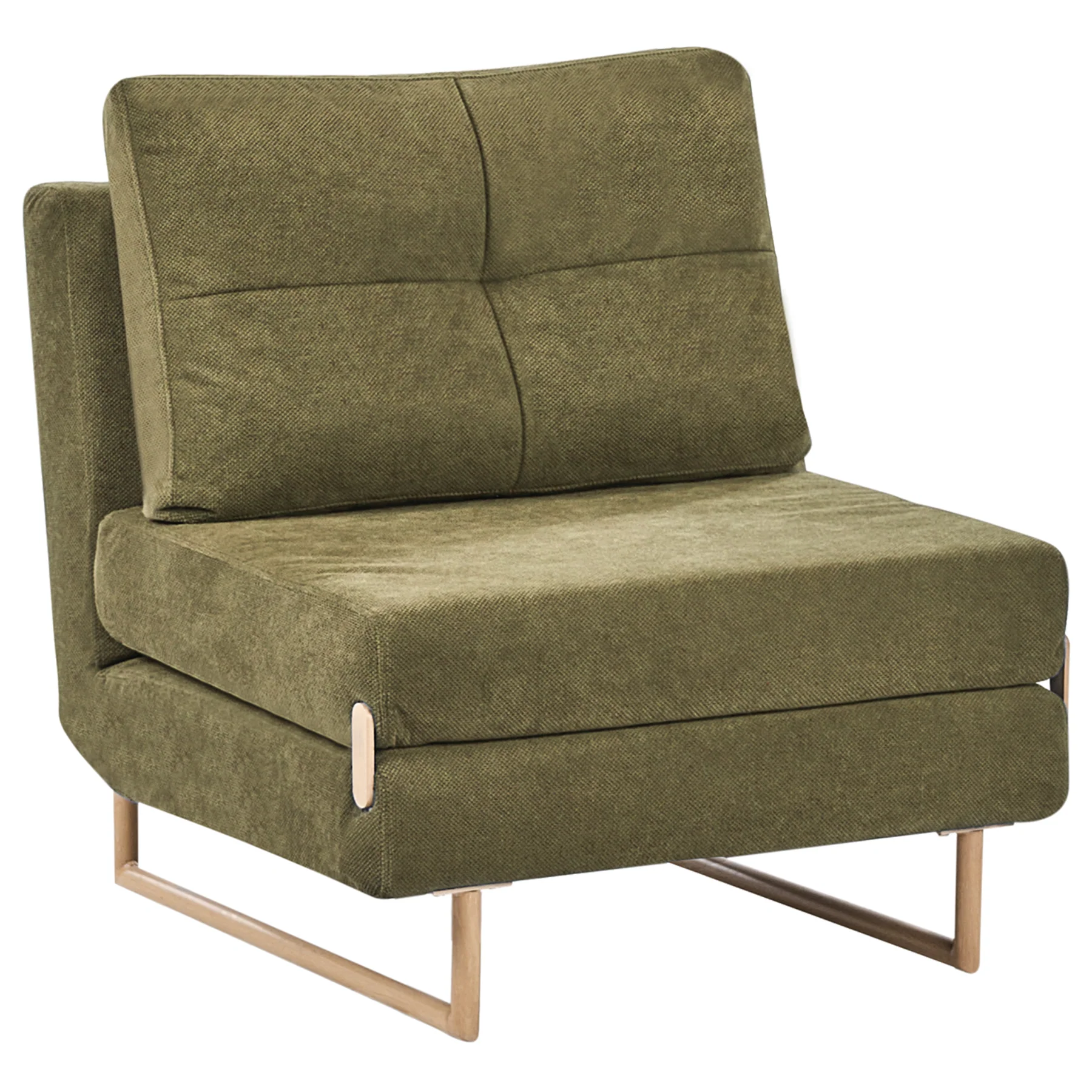 Beliani - JERSLEV - 1-zits slaapbank - Groen - Polyester - Image 8