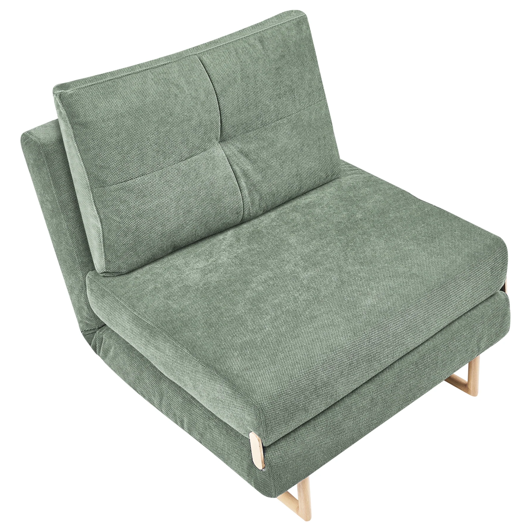 Beliani - JERSLEV - 1-zits slaapbank - Lichtgroen - Polyester - Image 4