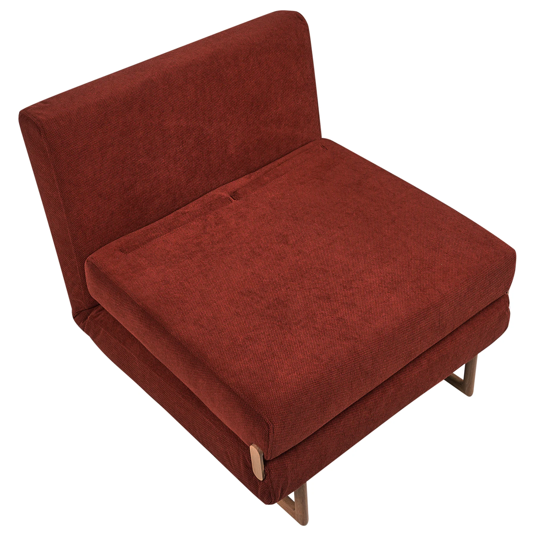 Beliani - JERSLEV - 1-zits slaapbank - Rood - Polyester - Image 5