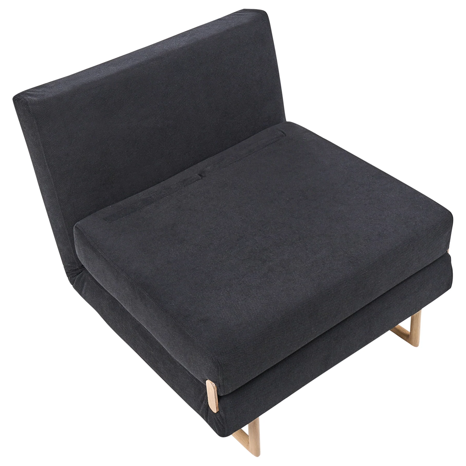 Beliani - JERSLEV - 1-zits slaapbank - Zwart - Polyester - Image 5