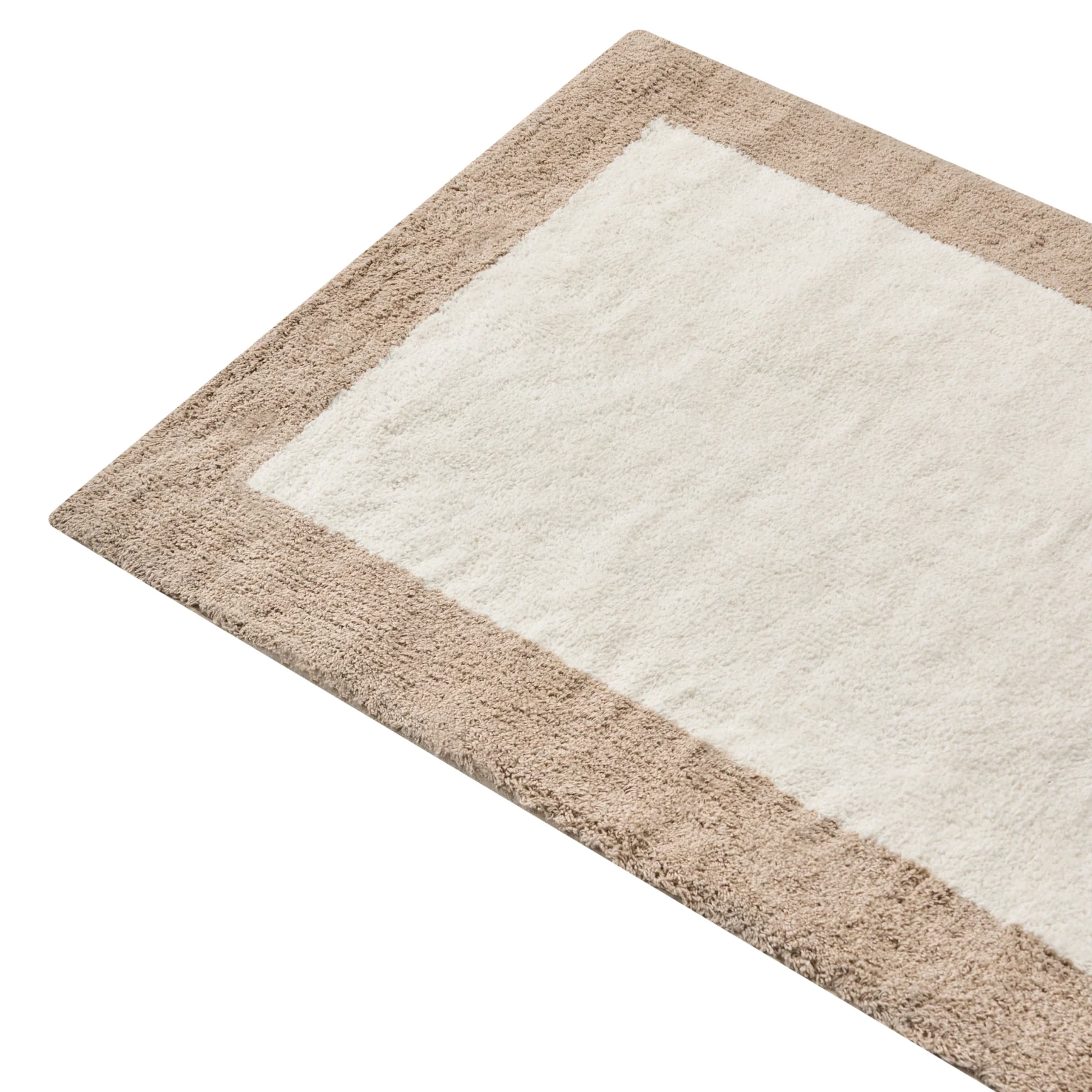 Beliani - KABRI - Badmat - Beige|Bruin - 60 x 90 cm - Katoen - Image 3