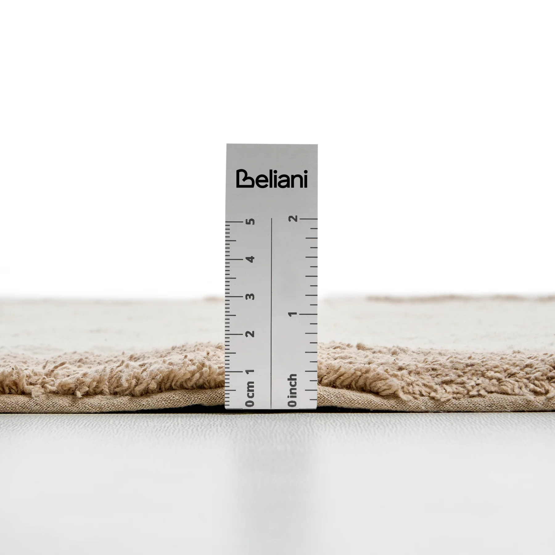 Beliani - KABRI - Badmat - Beige|Bruin - 60 x 90 cm - Katoen - Image 6