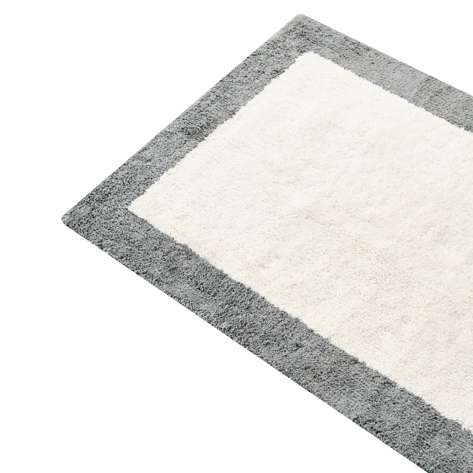 Beliani - KABRI - Badmat - Beige|Grijs - 60 x 90 cm - Katoen - Image 3