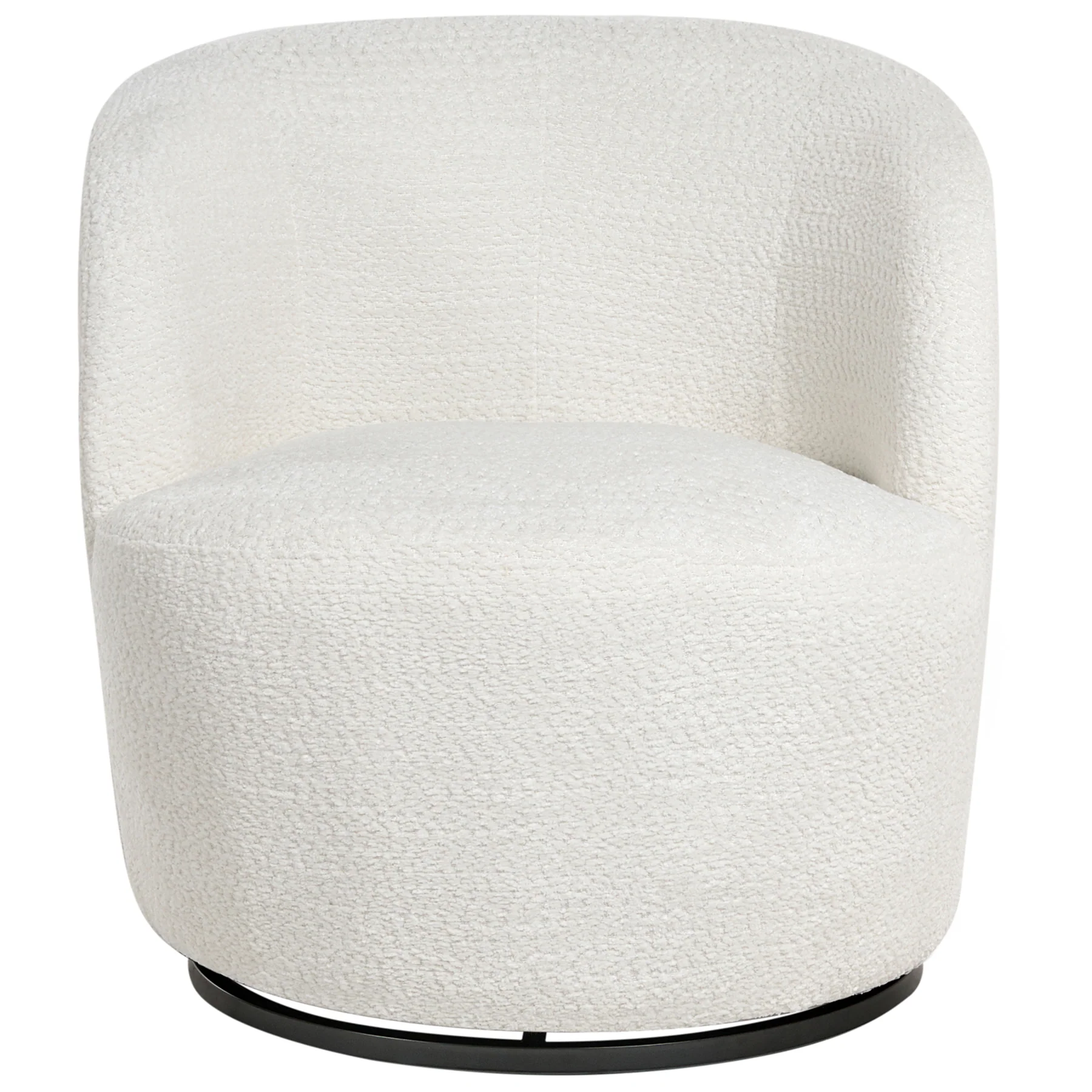 Beliani - KUOLPA - Fauteuil - Off-white - Chenille - Image 9