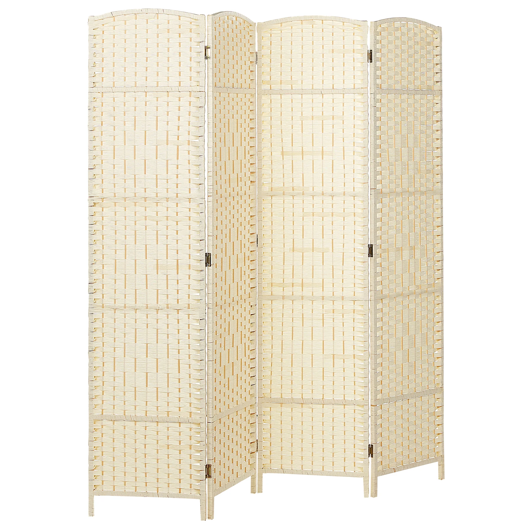 Beliani - LAPPAGO - Kamerscherm - Lichtbeige - Hout - Image 5