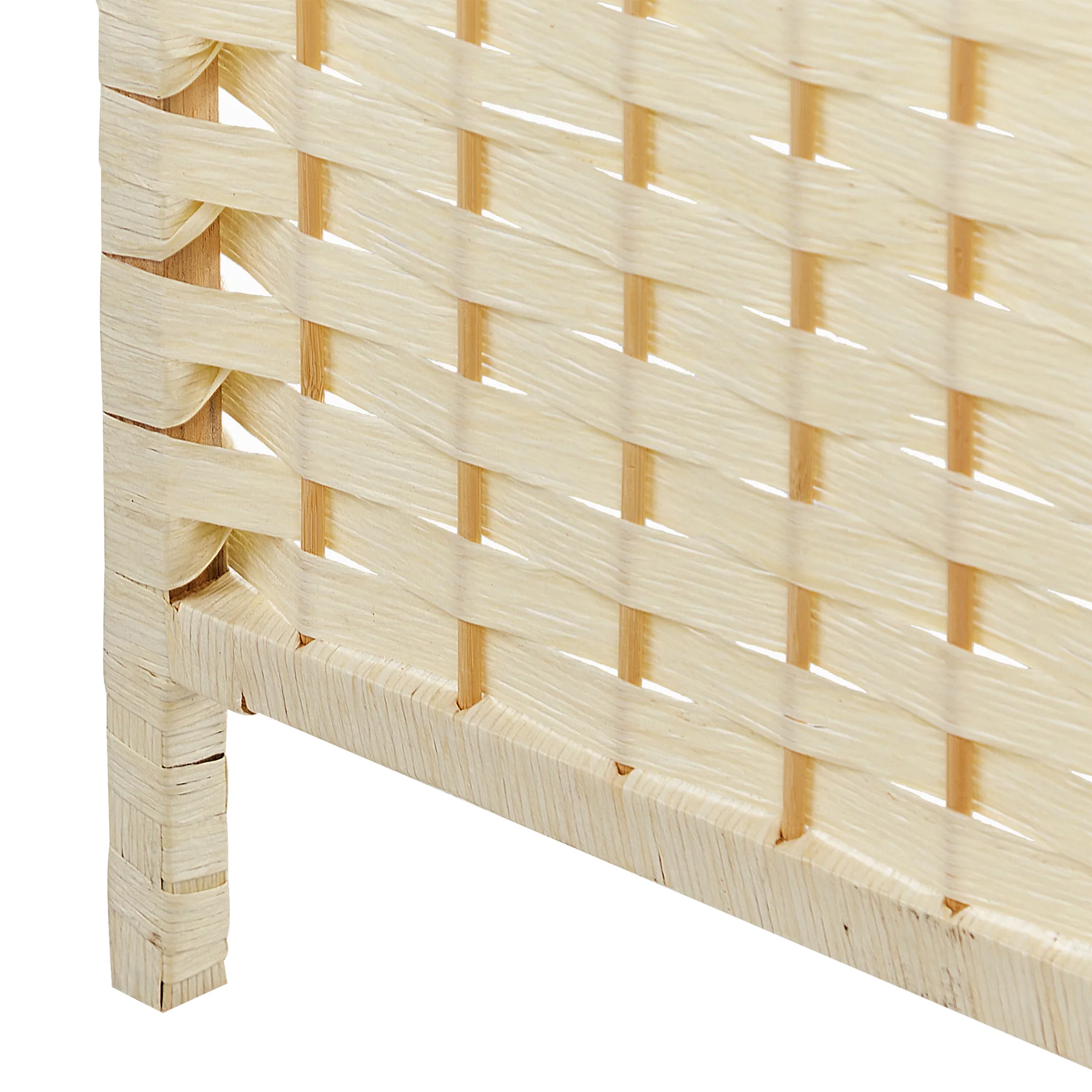 Beliani - LAPPAGO - Kamerscherm - Lichtbeige - Hout - Image 9