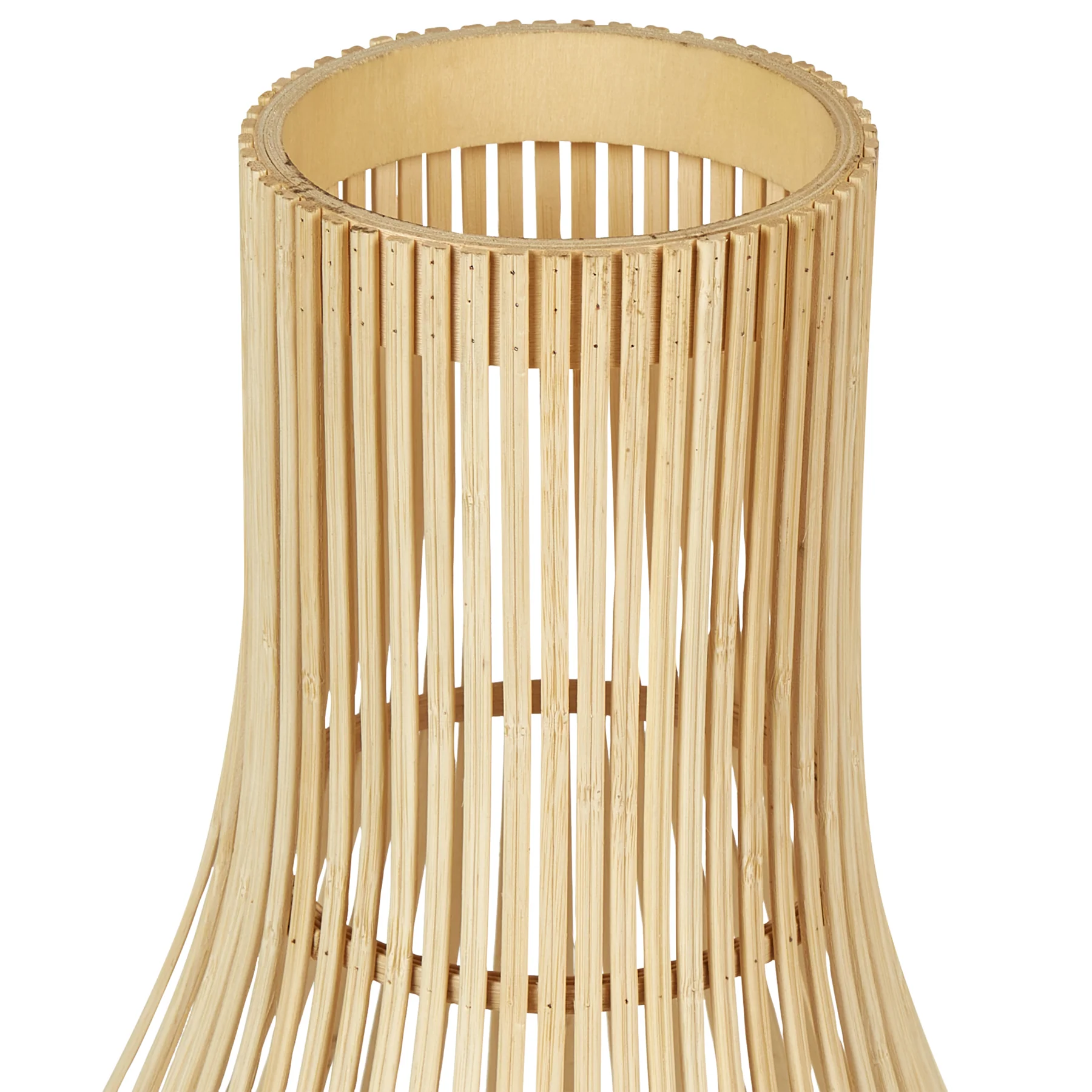 Beliani - LEYTE - Lantaarn - Lichtbruin - 58 cm - Wilgenhout - Image 4