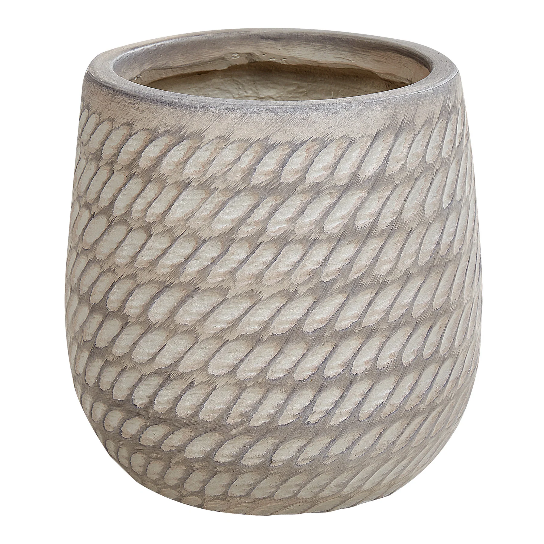 Beliani - LIVADIA - Bloempot - Taupe - 19 cm - Vezelklei - Image 2