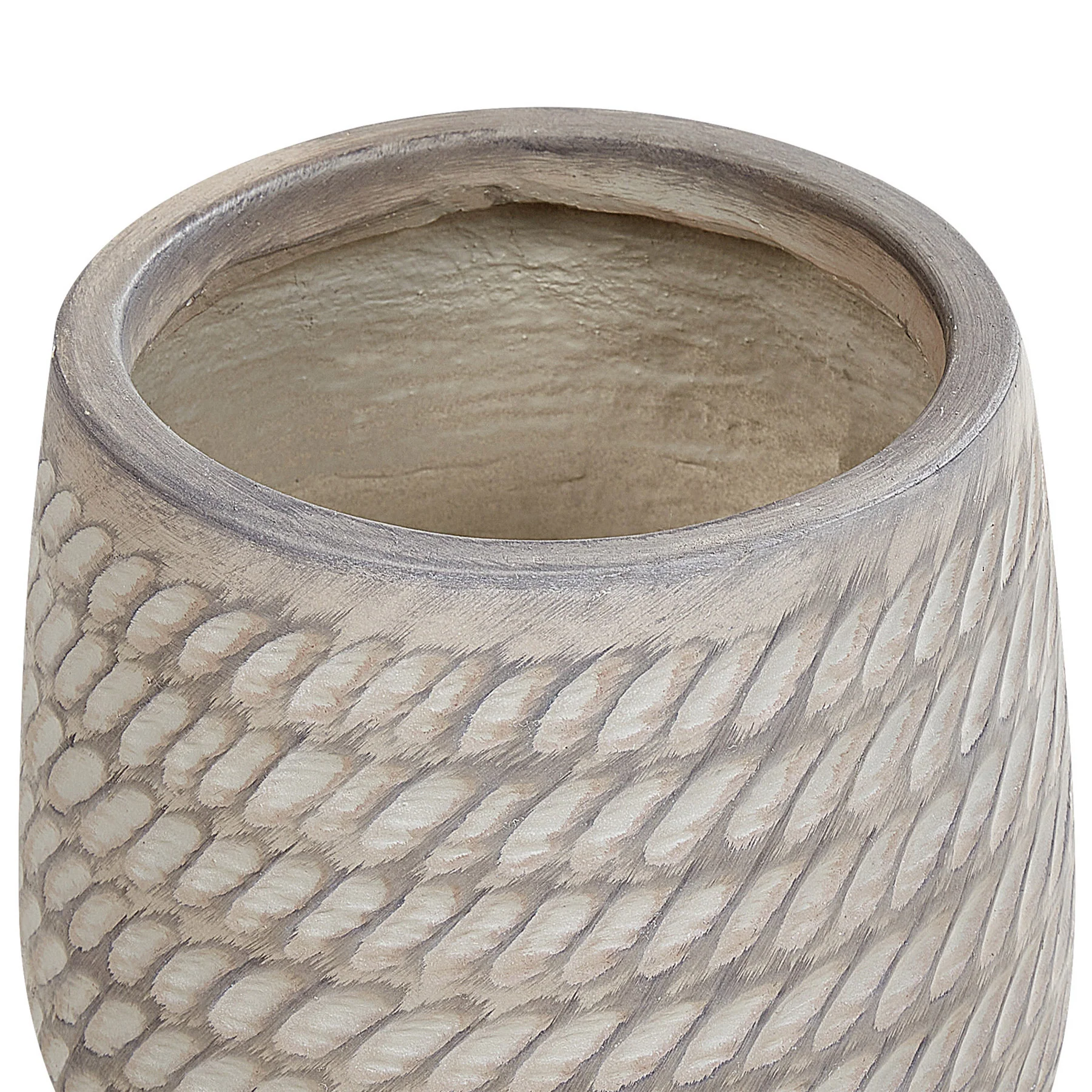 Beliani - LIVADIA - Bloempot - Taupe - 19 cm - Vezelklei - Image 4