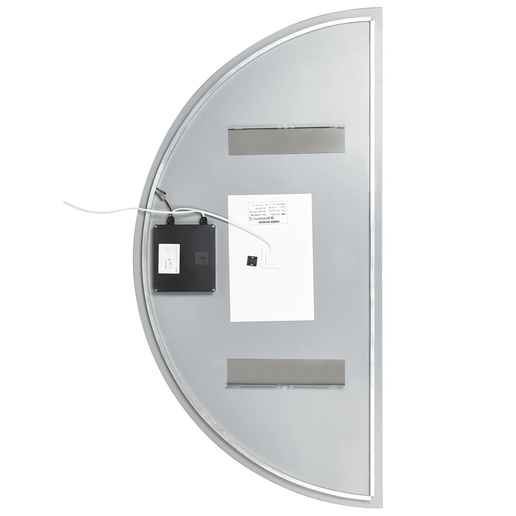 Beliani - LOUE - Wandspiegel met LED - Zilver - 60 x 100 cm - Glas - Image 7