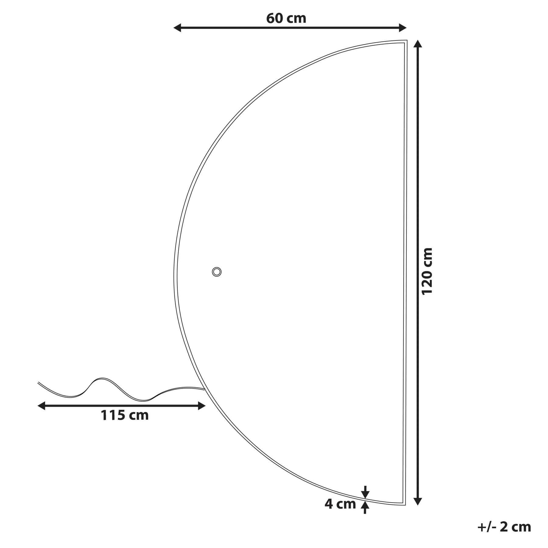 Beliani - LOUE - Wandspiegel met LED - Zilver - 60 x 100 cm - Glas - Image 8