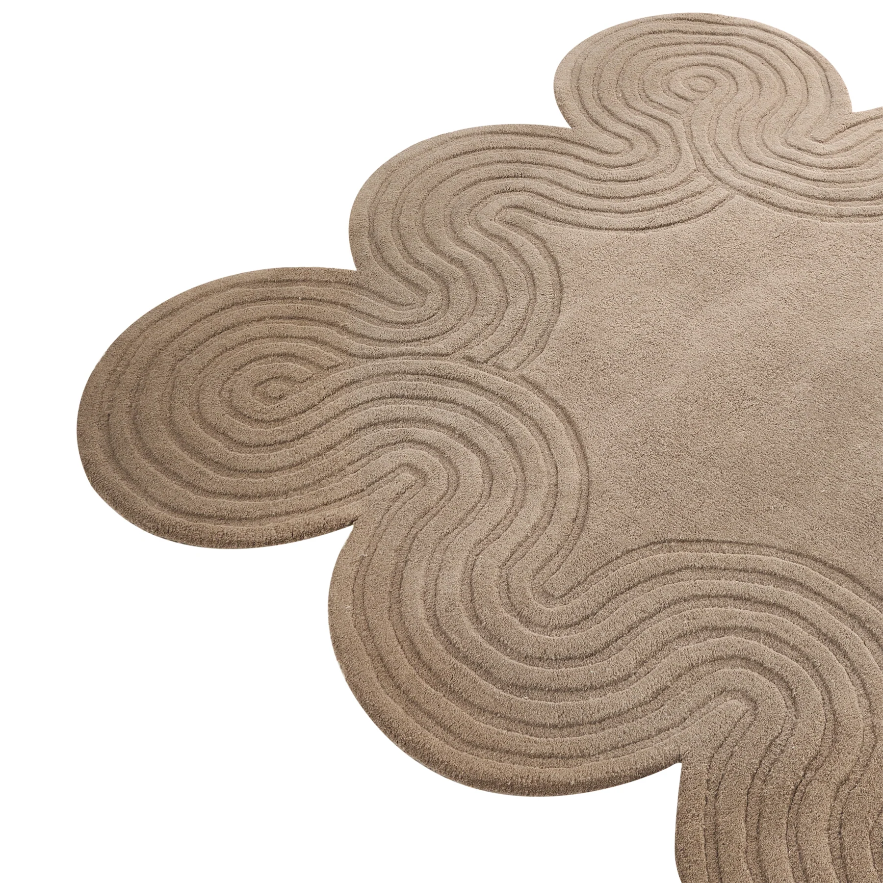 Beliani - MALVAN - Vloerkleed - Taupe - 160 x 200 cm - Wol - Image 3