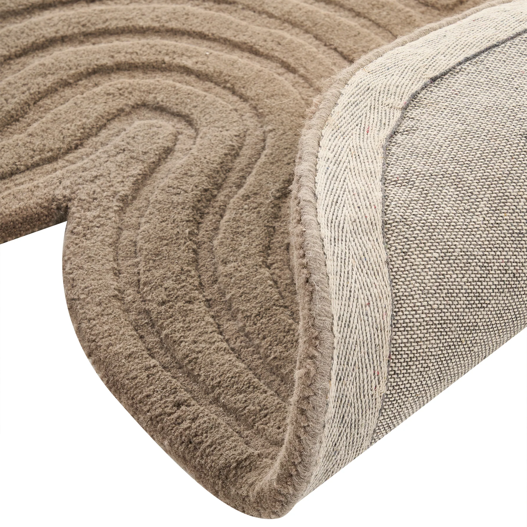 Beliani - MALVAN - Vloerkleed - Taupe - 160 x 200 cm - Wol - Image 5