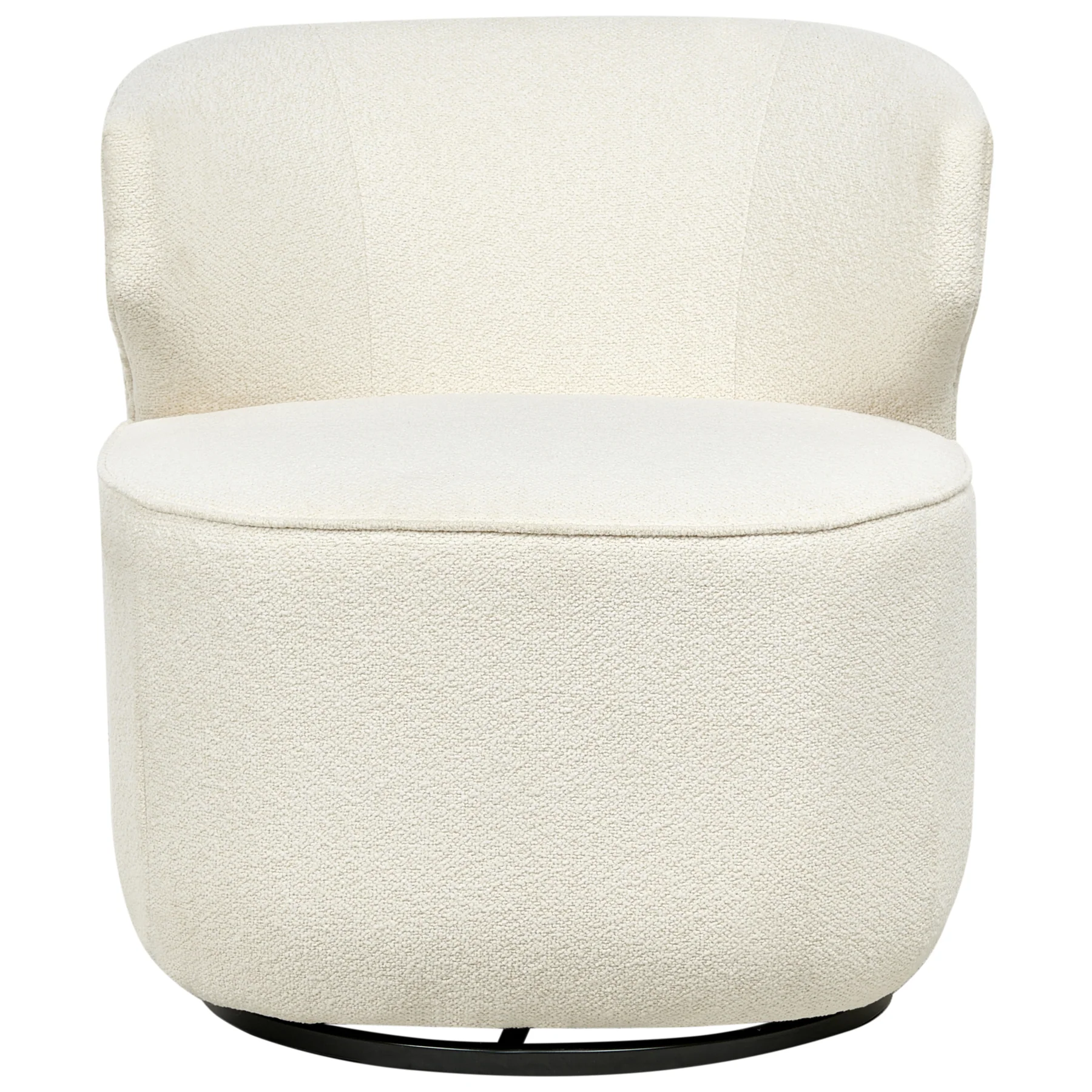 Beliani - MOLLEBY - Fauteuil - Off-white - Bouclé - Image 3