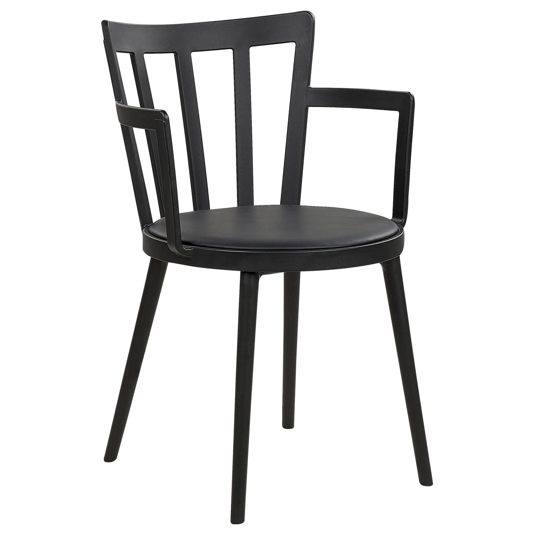 Beliani - MORILL  - Stoel set van 4 - Zwart - Kunststof - Image 3